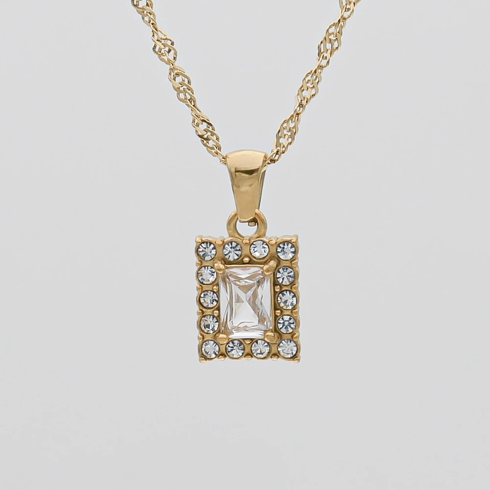 Gaia Gemstone Tablet Necklace - Image 5