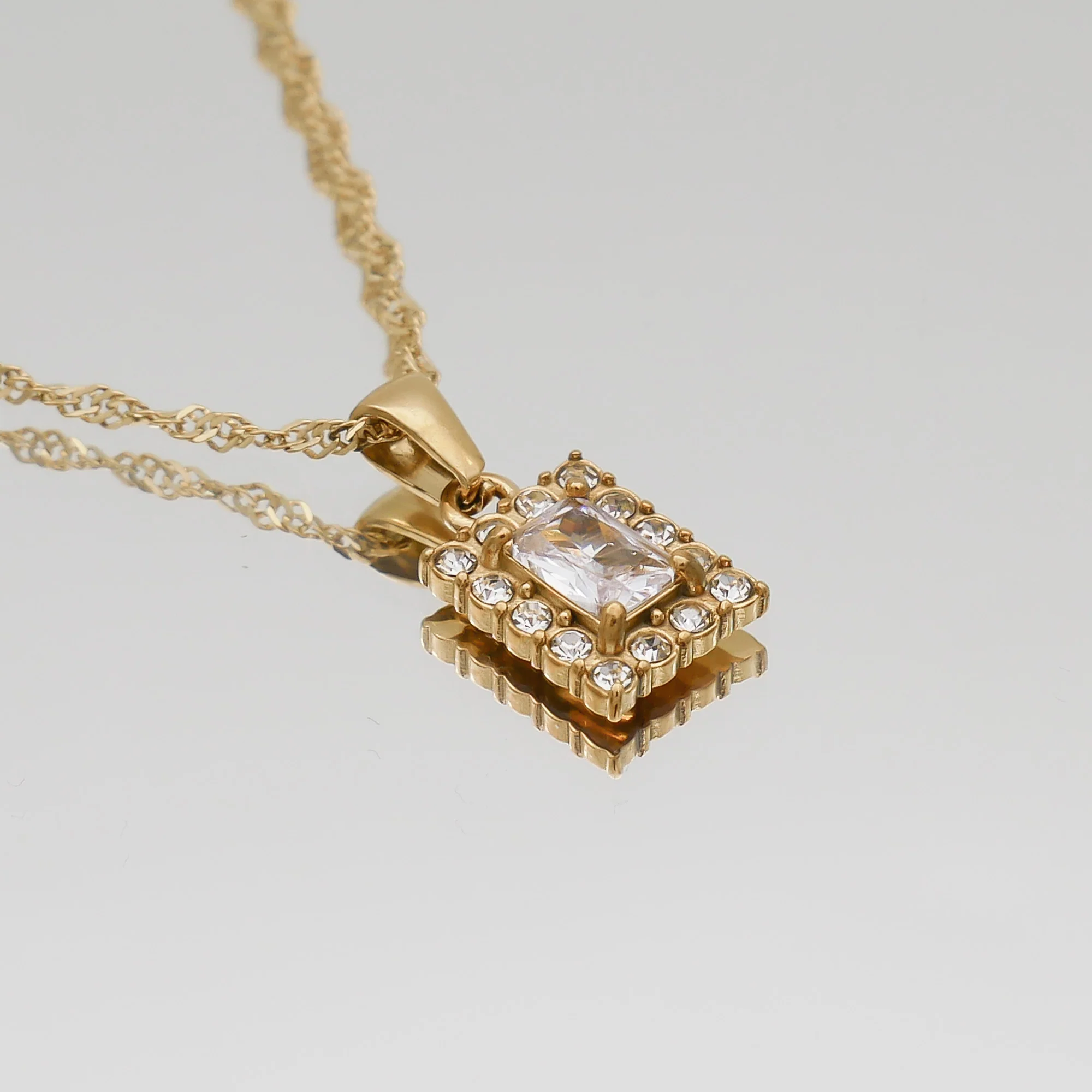 Gaia Gemstone Tablet Necklace - Image 6