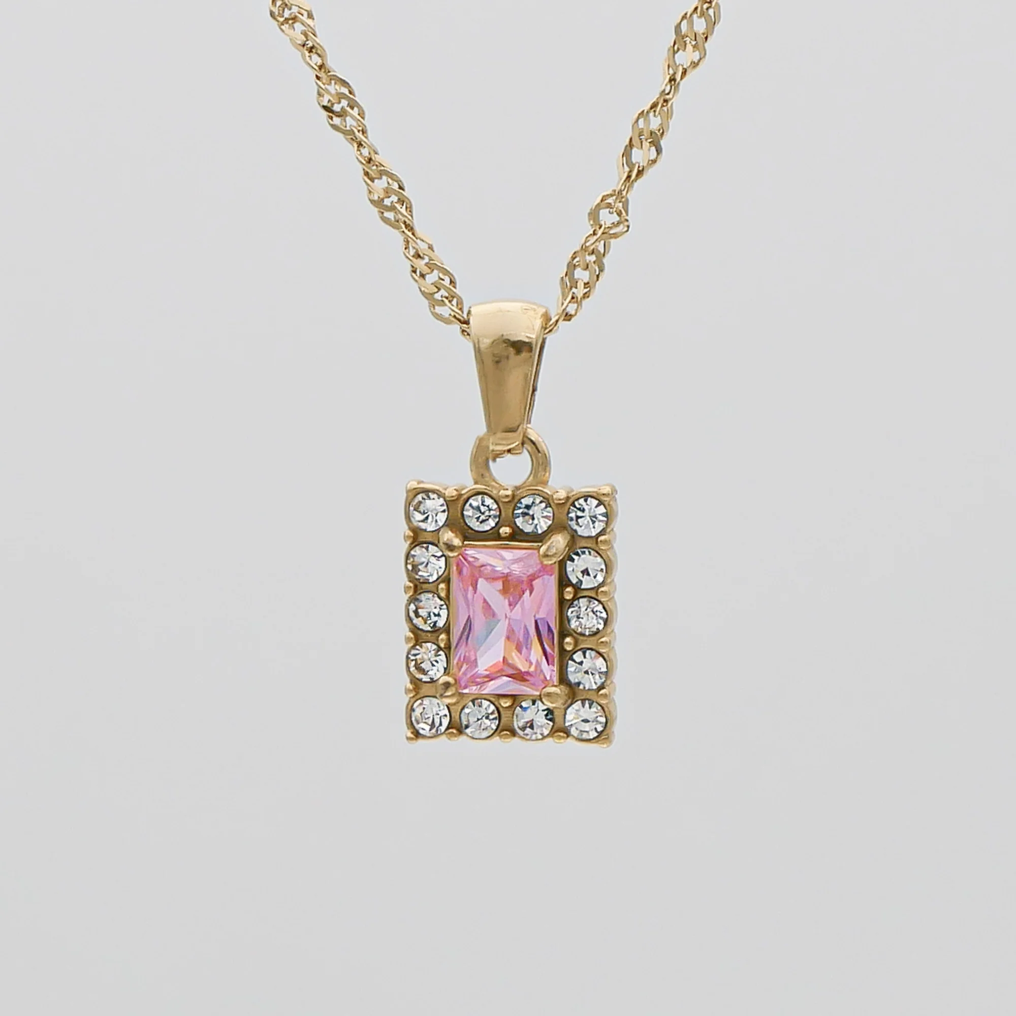 Gaia Gemstone Tablet Necklace - Image 7