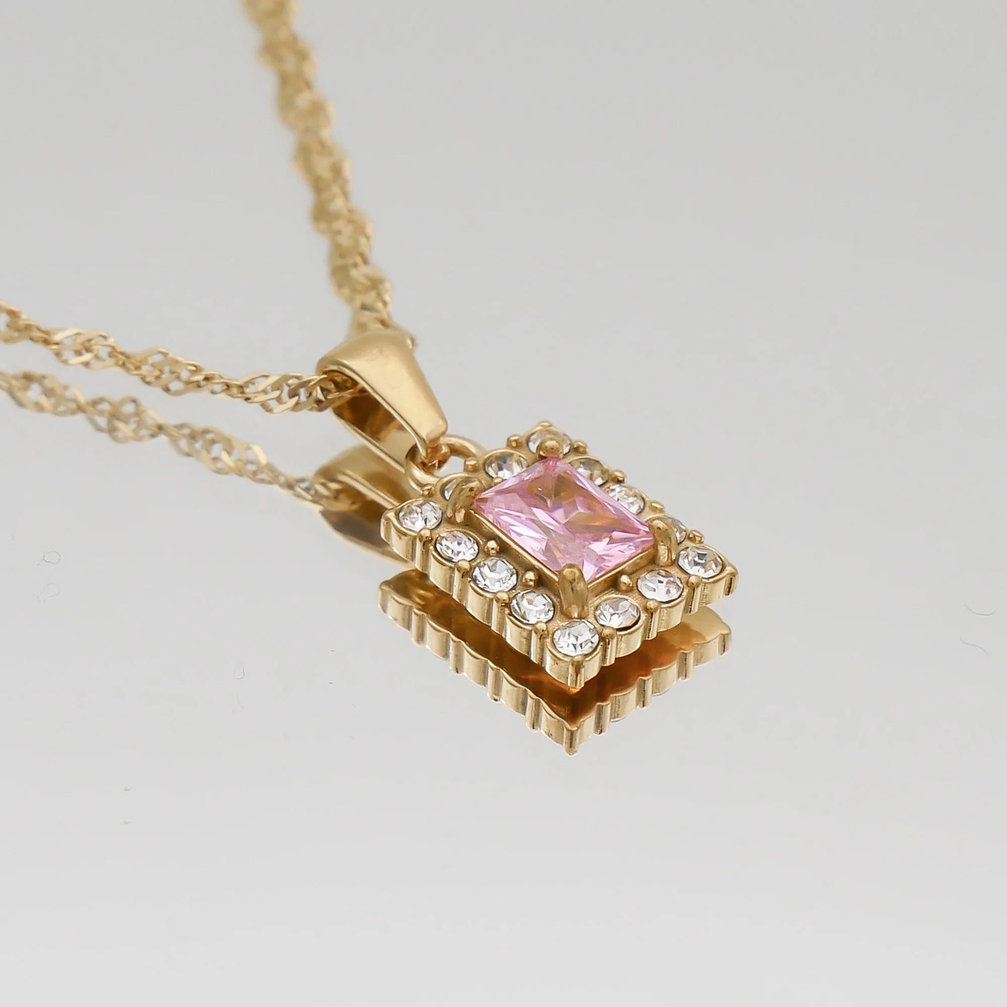 Gaia Gemstone Tablet Necklace - Image 8
