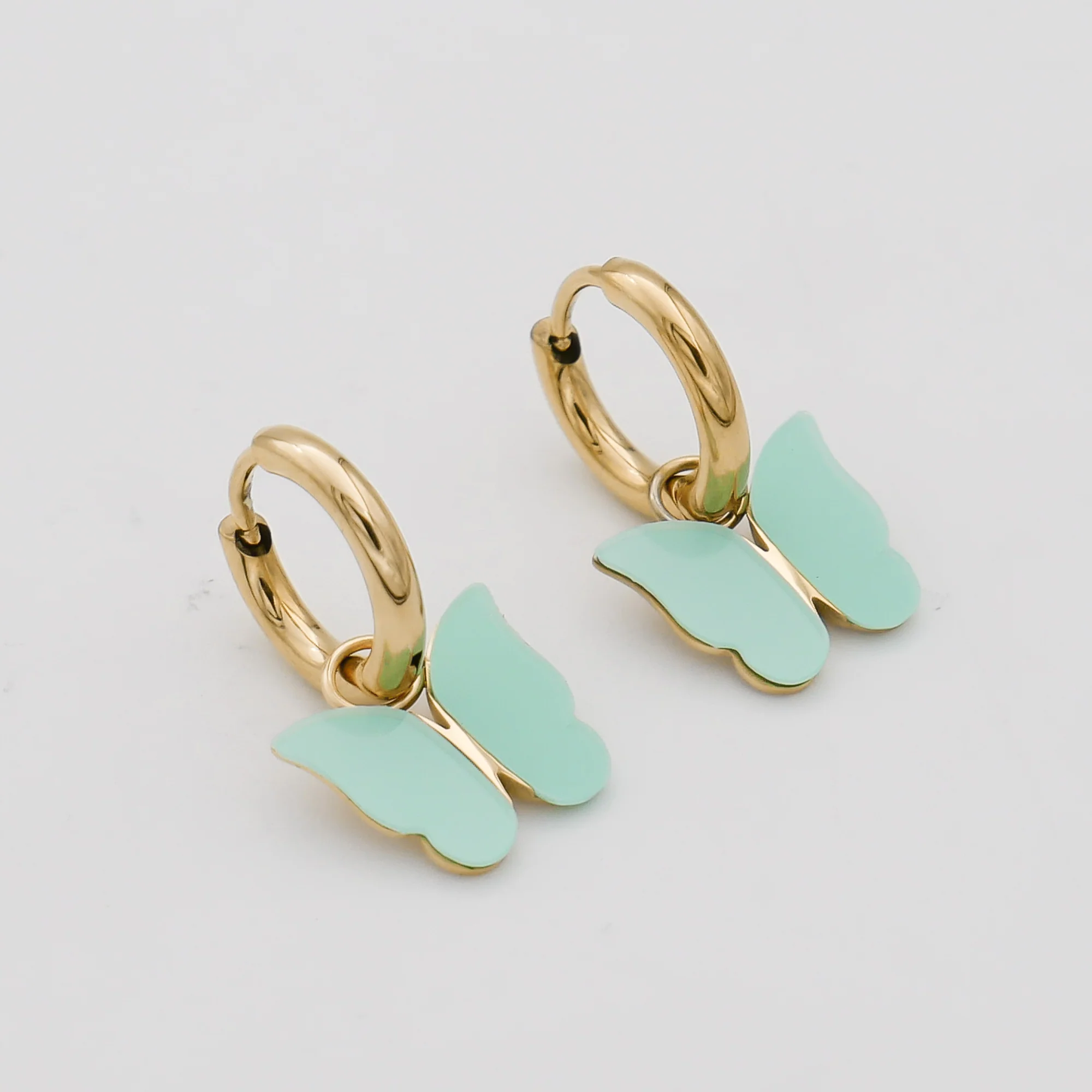 Butterfly Huggie Earrings - Image 14