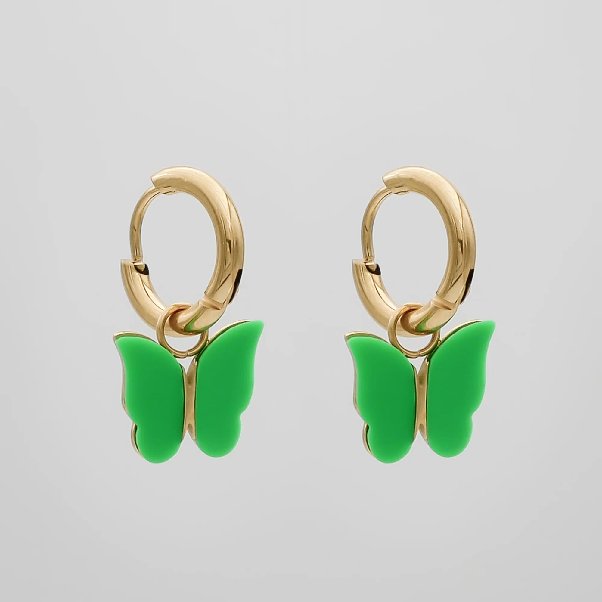 Butterfly Huggie Earrings - Image 3