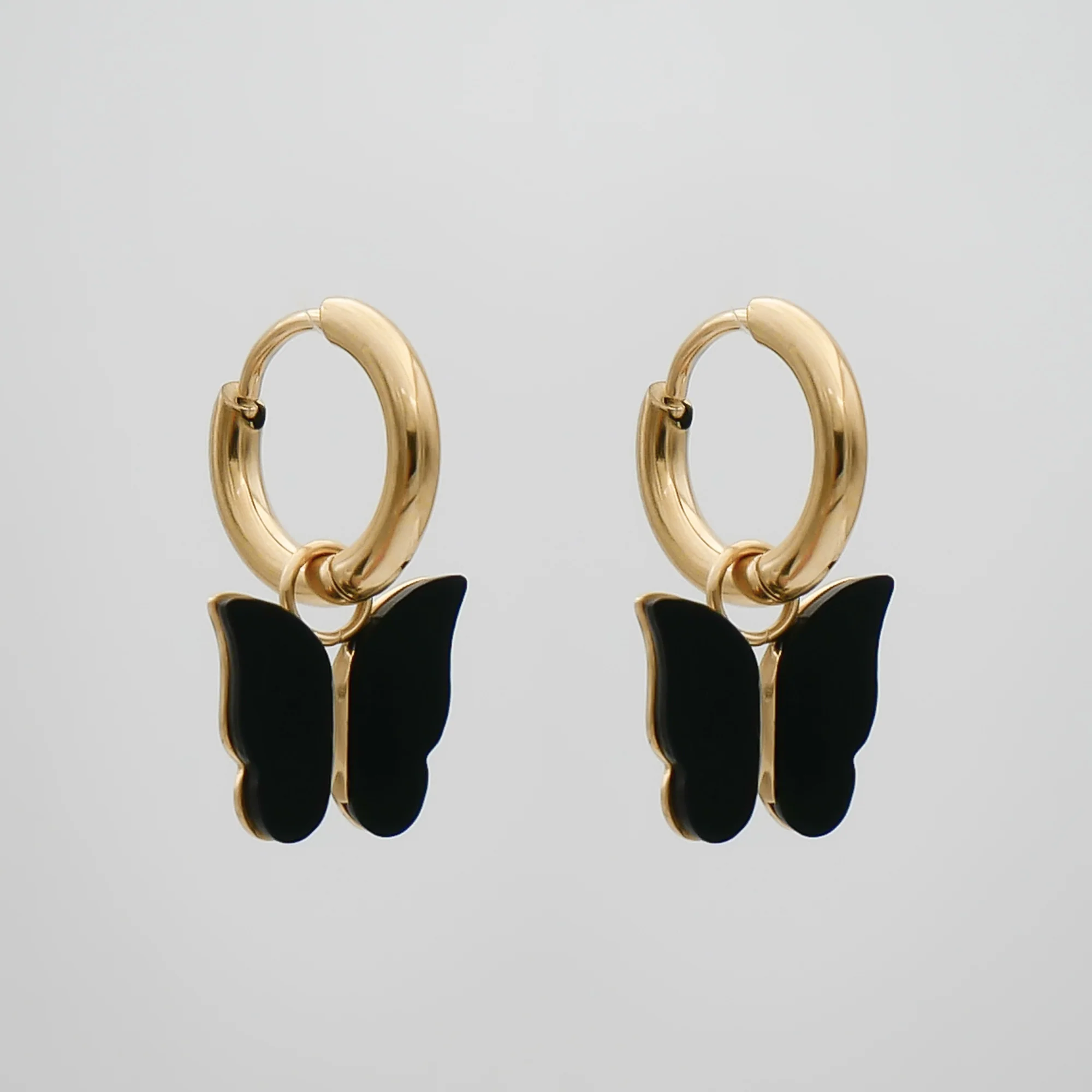 Butterfly Huggie Earrings - Image 8