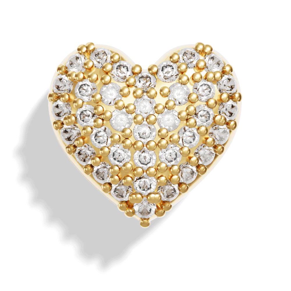 Gold Pave Bubble Letter Charms - Image 30