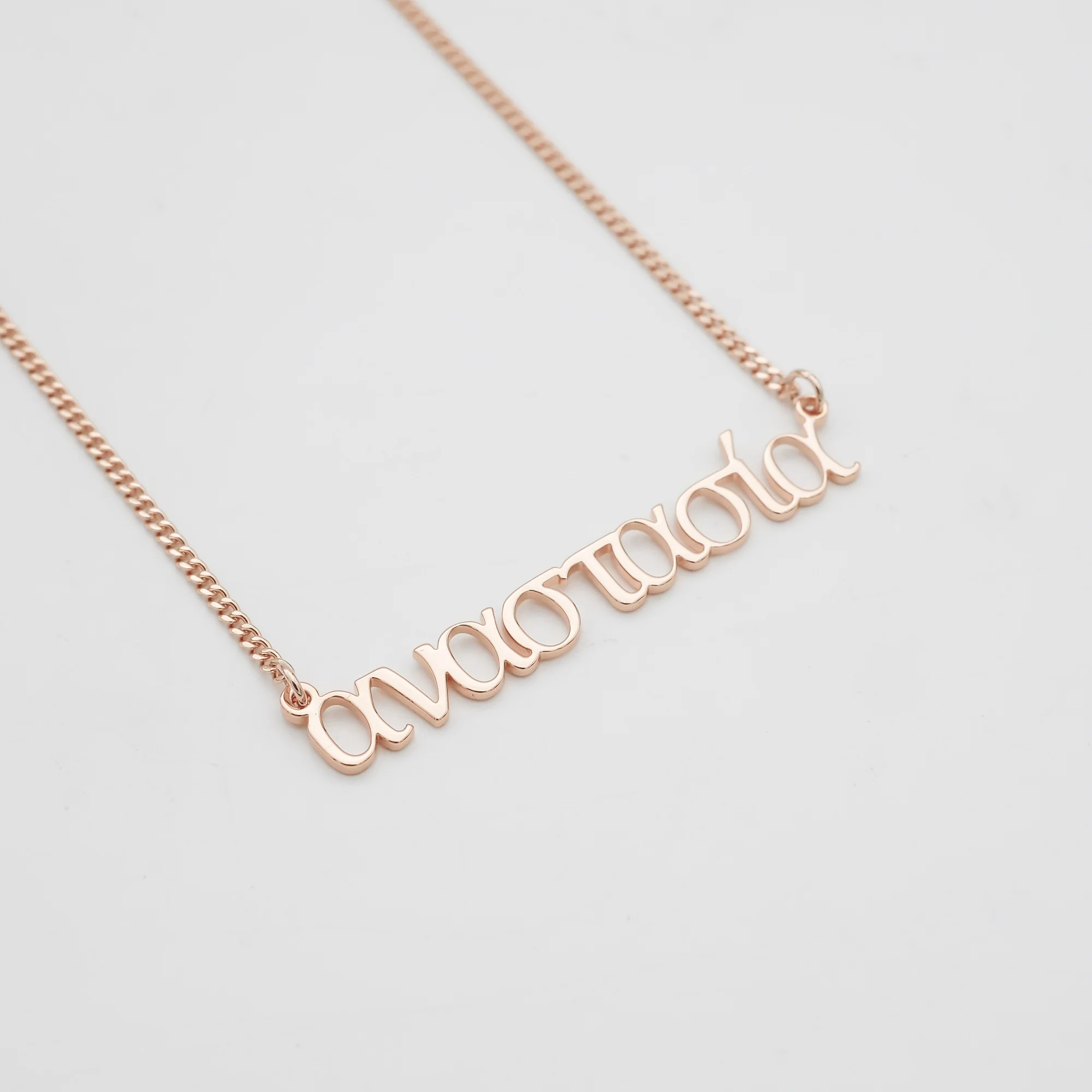 Greek Custom Name Necklace - Image 6