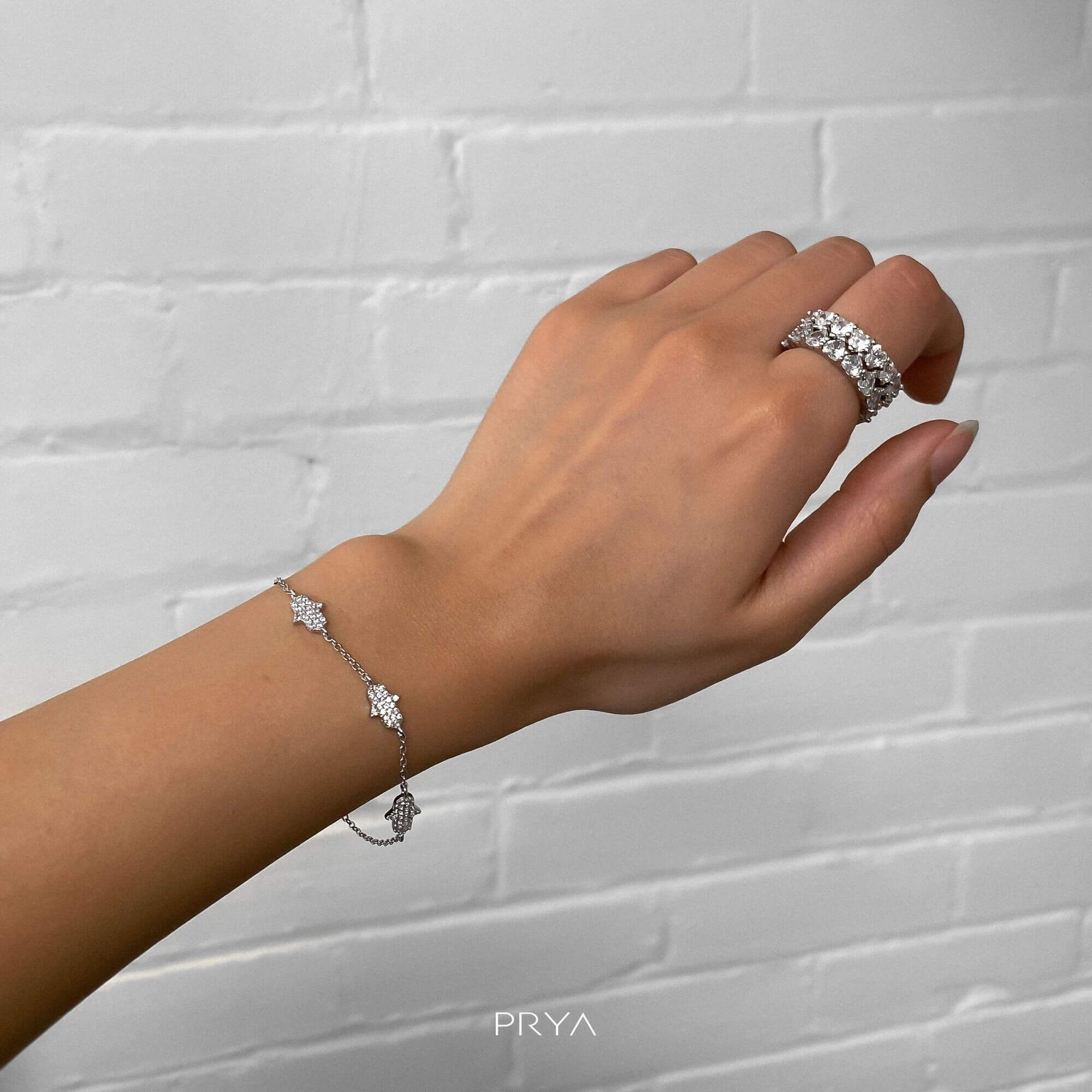 Hand of Hamsa Bracelet | Silver - Image 4
