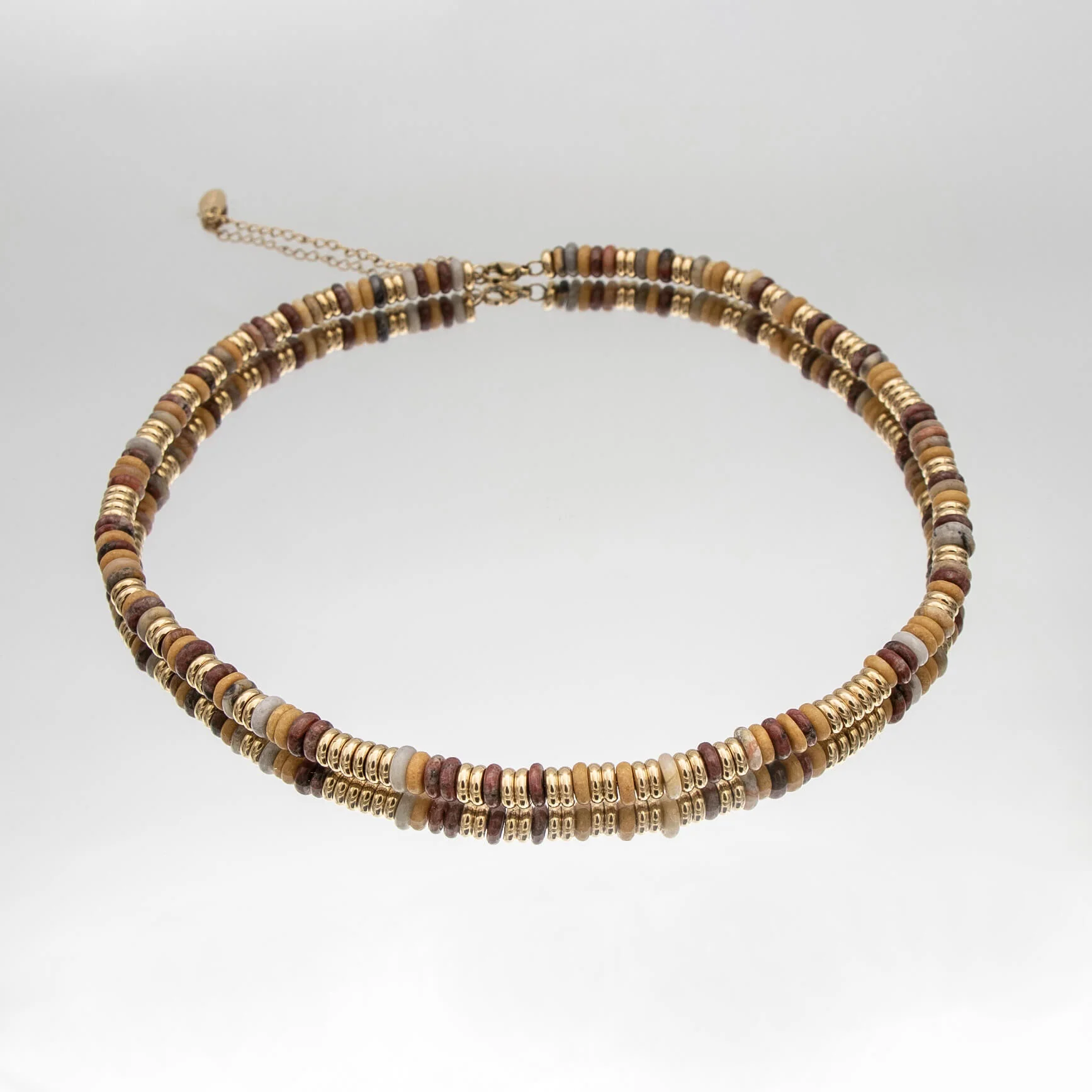 Harmony Natural Stone Beaded Necklace - Image 4
