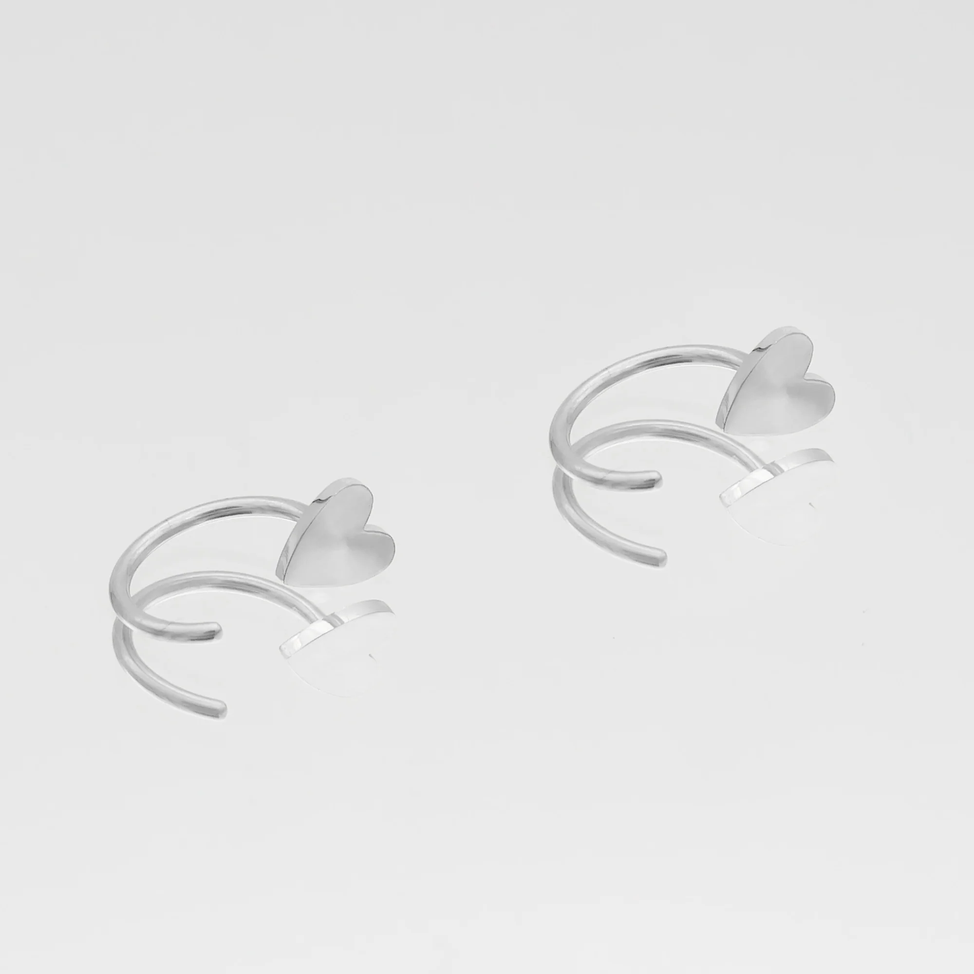 Harper Half Hoop Earrings - Image 3