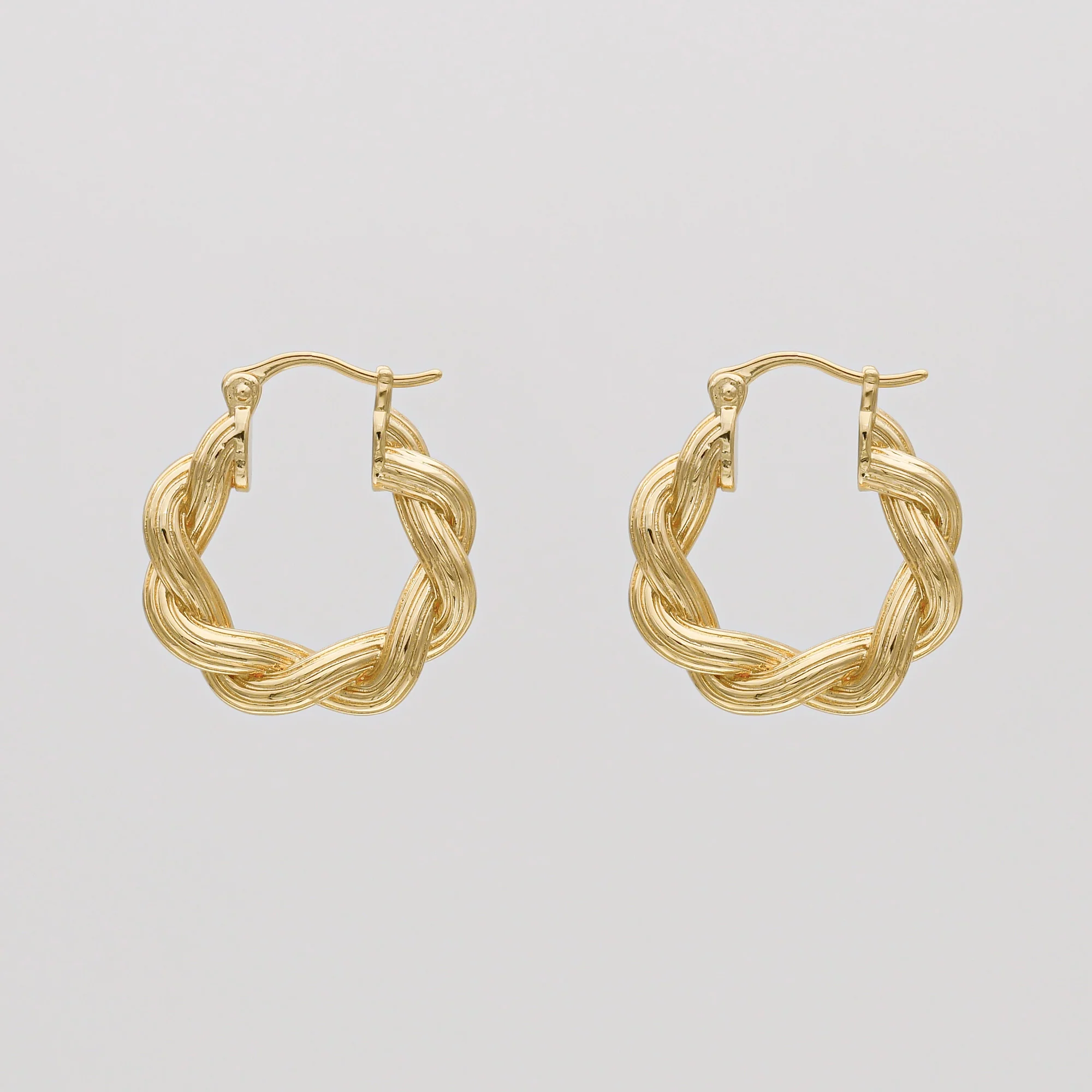 Hattie Twisted Hoop Earrings