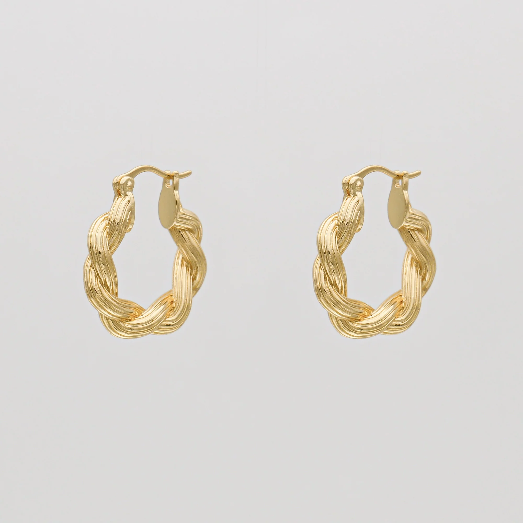 Hattie Twisted Hoop Earrings - Image 2