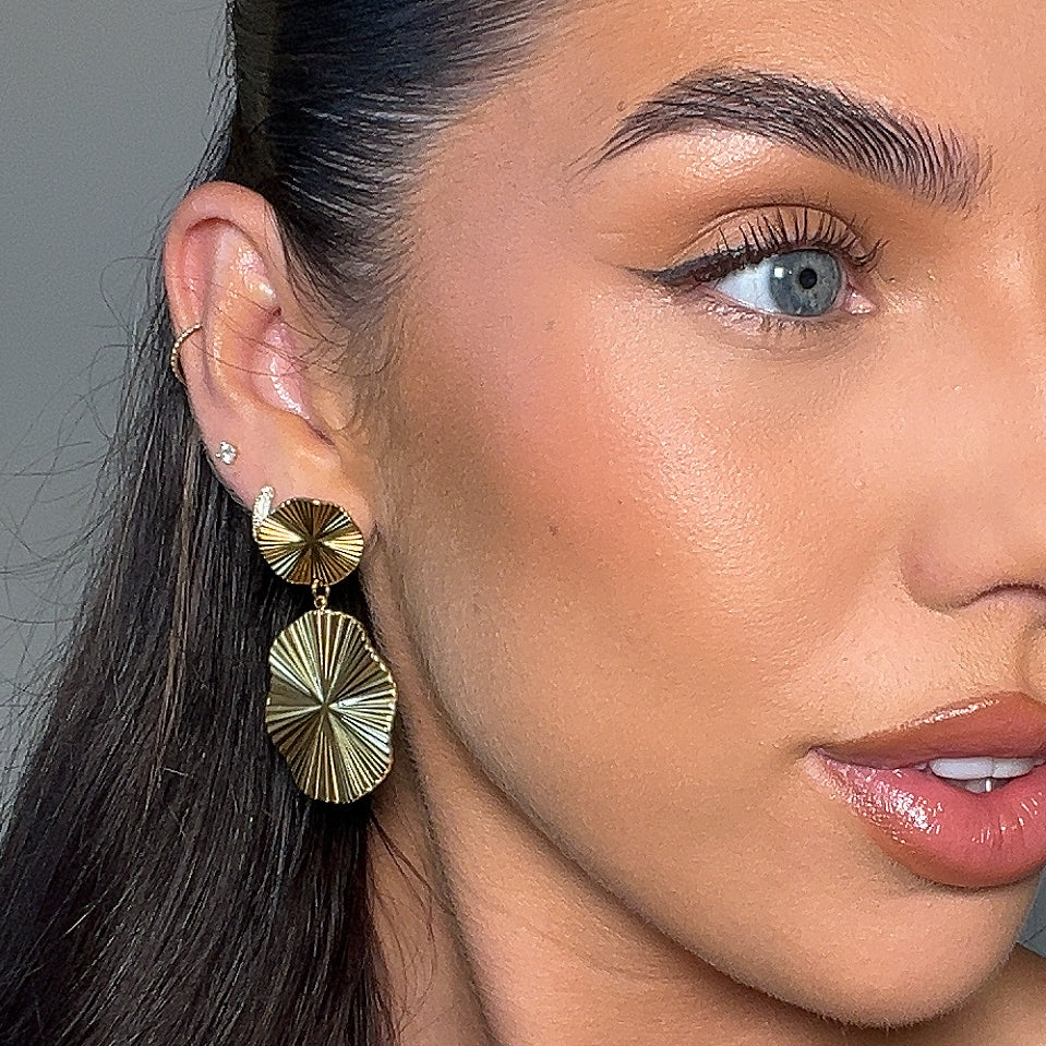 Hina Geometric Drop Earrings - Image 5