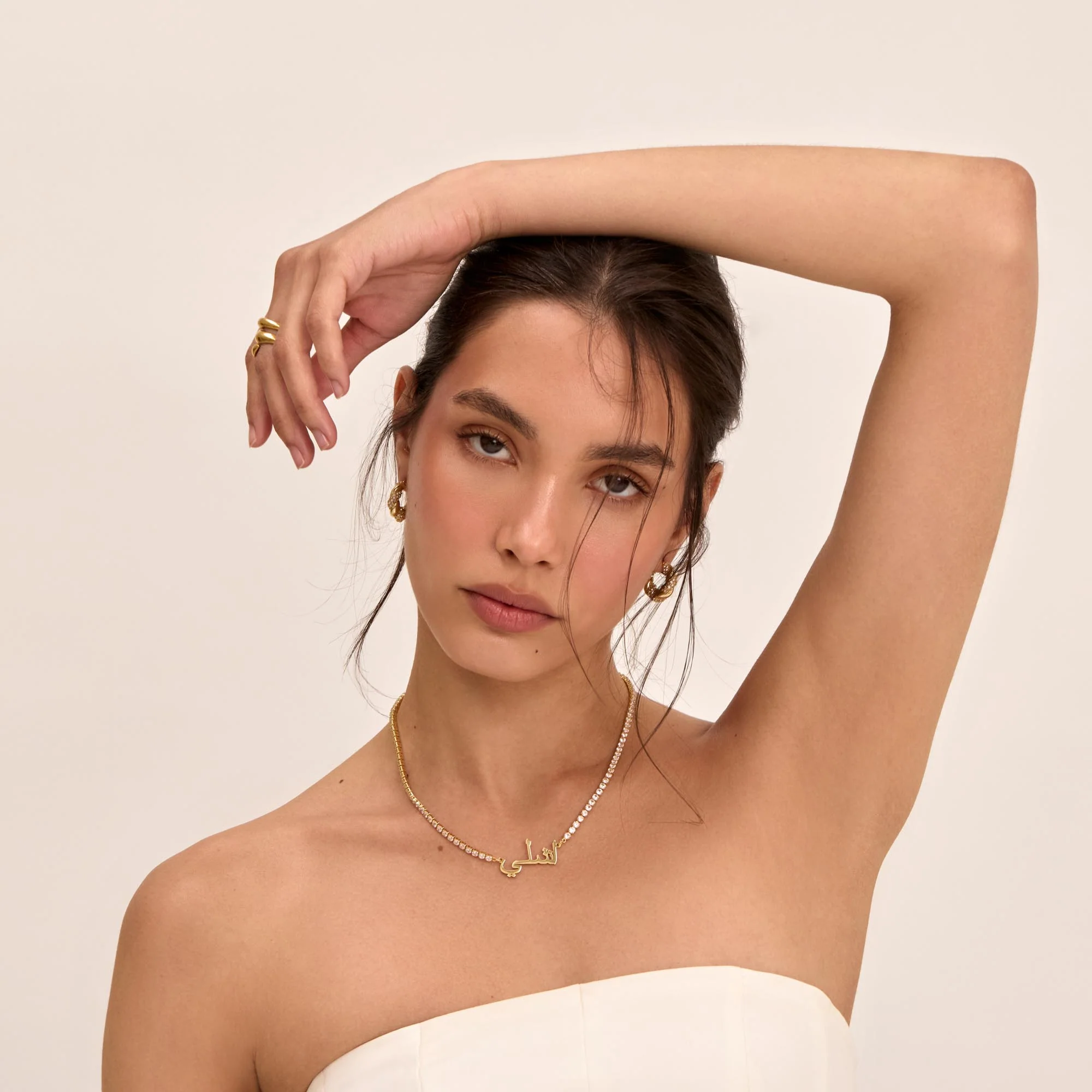 Arabic Name Tennis Necklace - Image 6