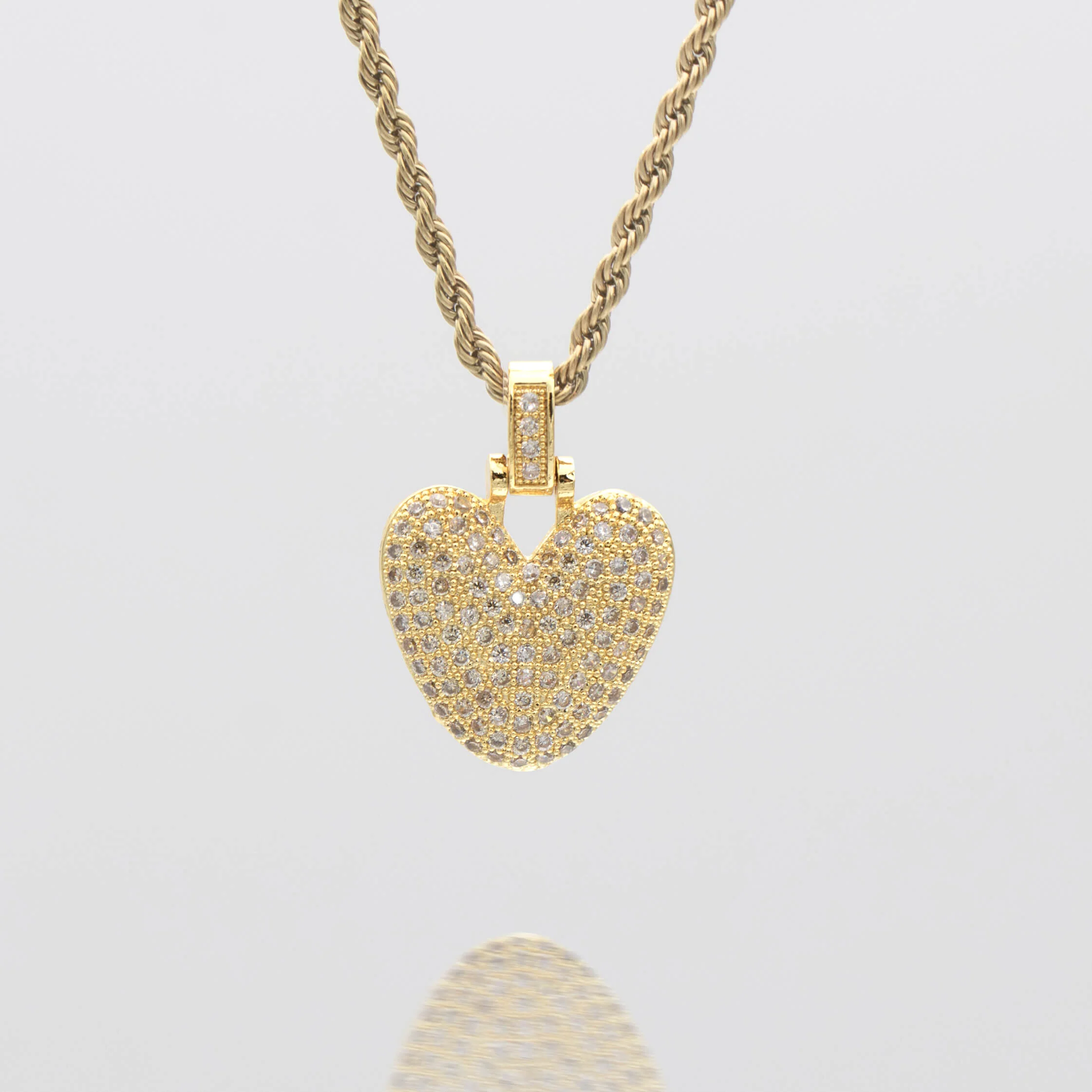 Pave Bubble Letter Initial Necklace - Image 30