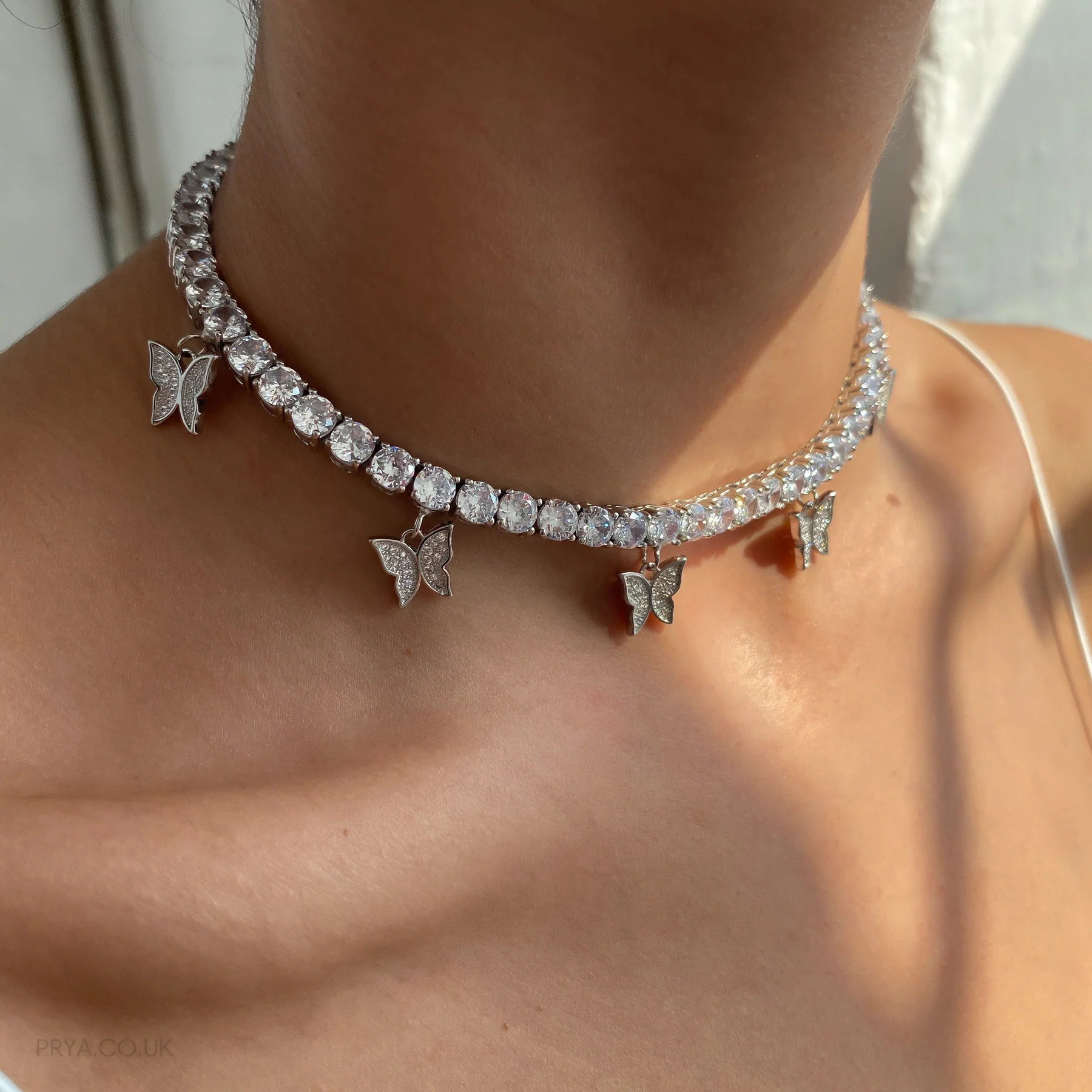 Butterfly Tennis CZ Choker | PRYA™ - Image 6