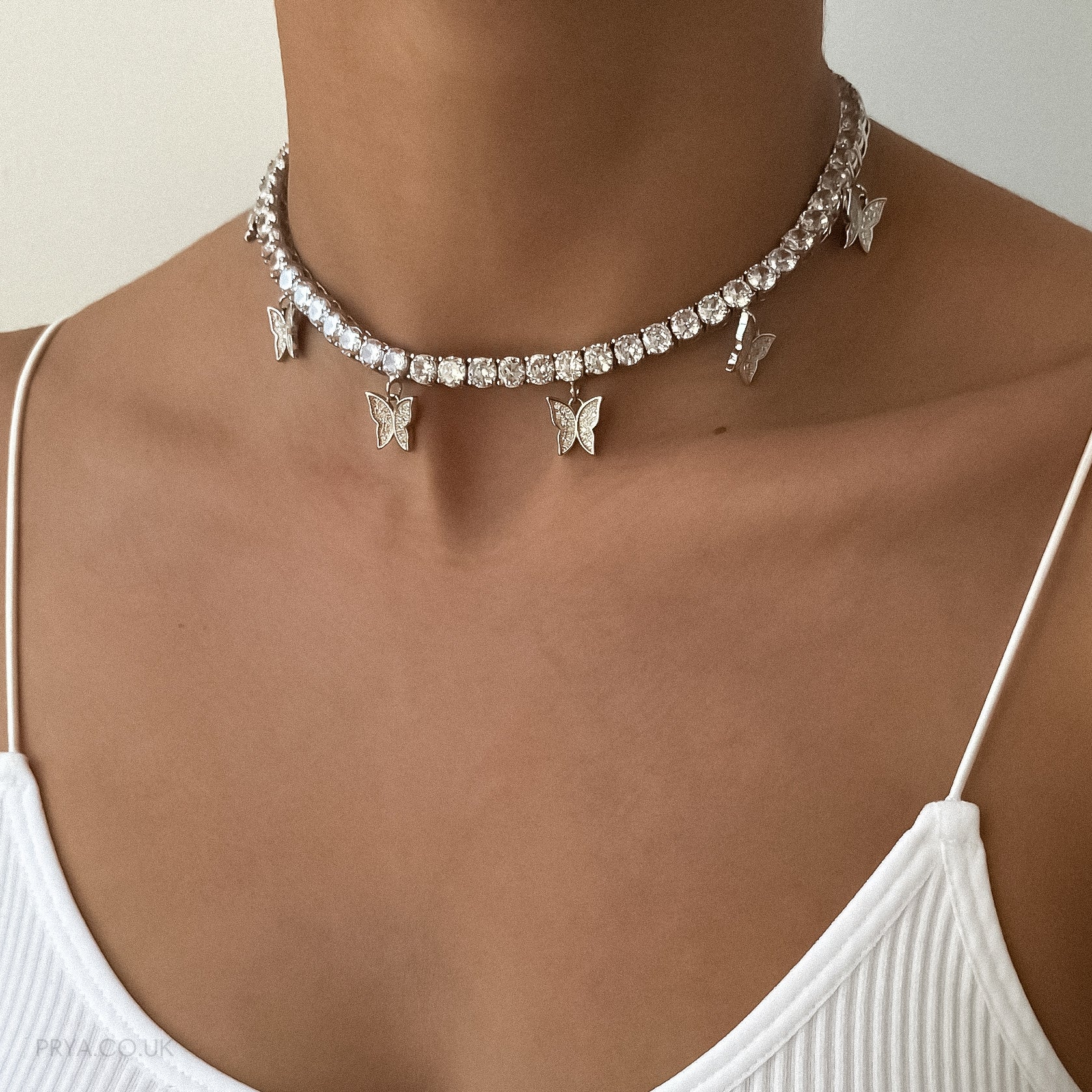 Butterfly Tennis CZ Choker | PRYA™ - Image 8