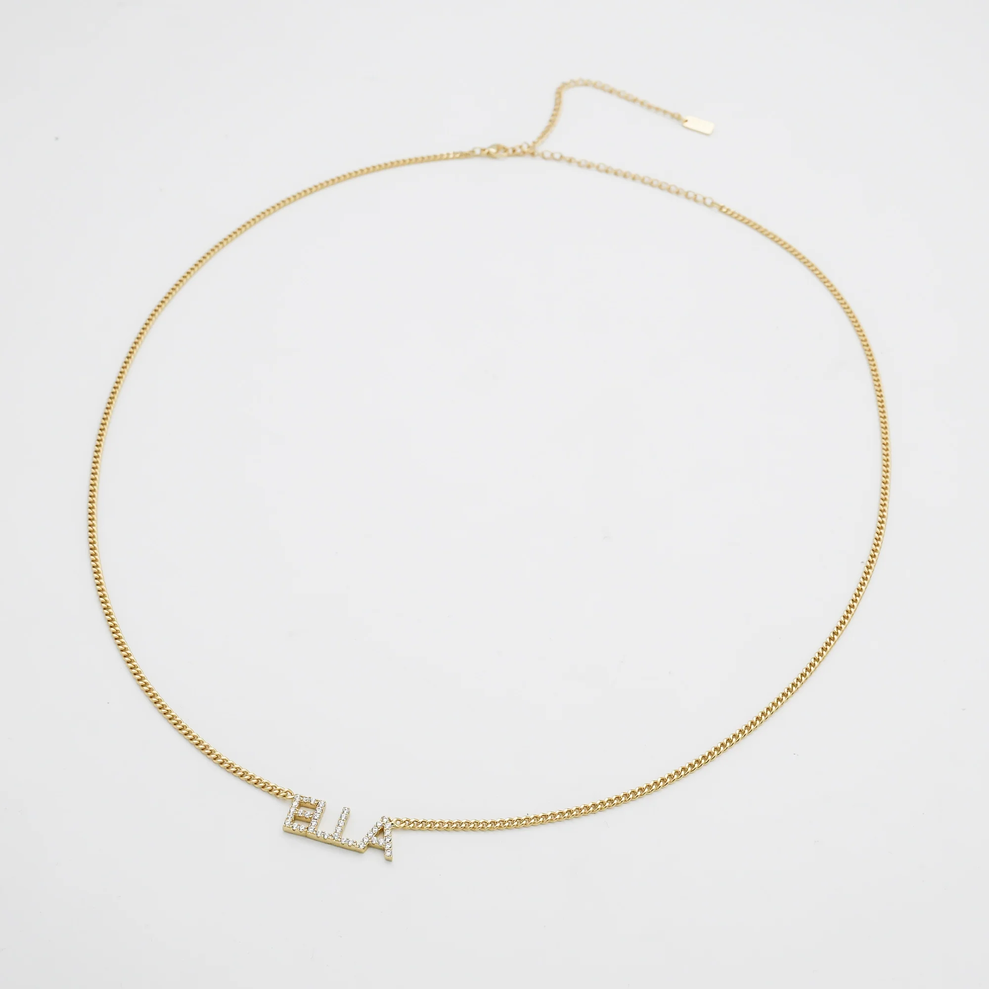 Olympia Pave Name Belly Chain - Image 3