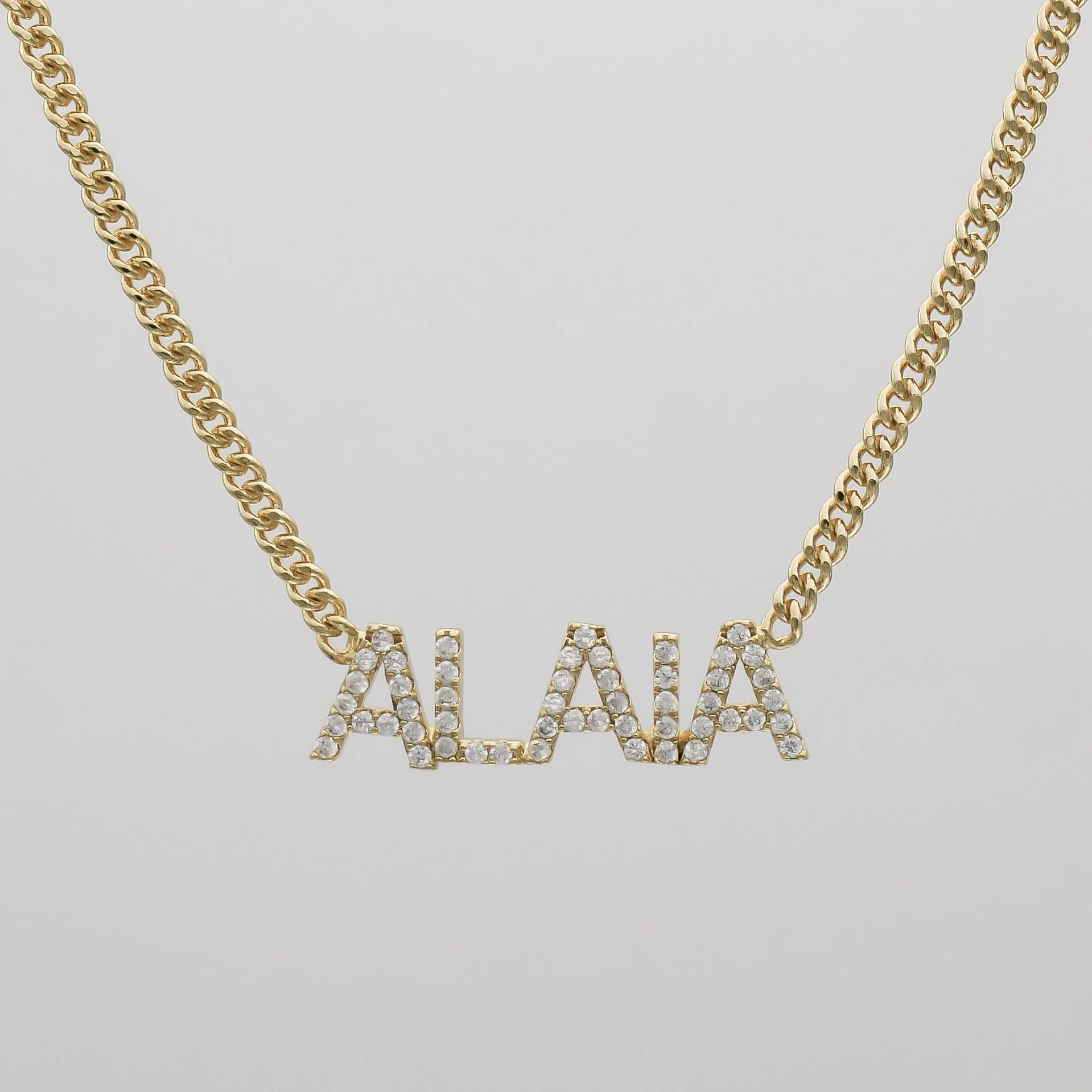 Olympia Pave Name Necklace