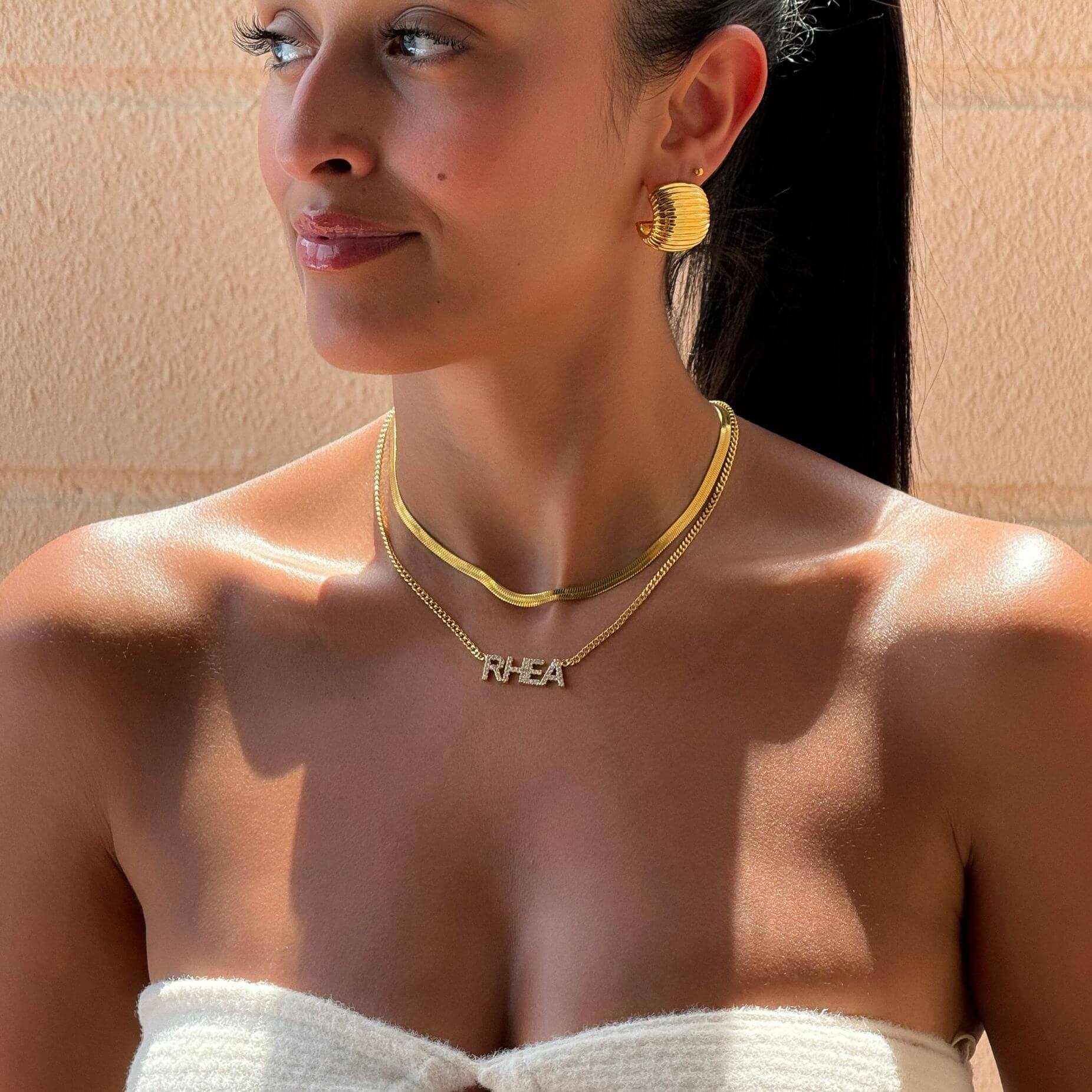 Olympia Pave Name Necklace - Image 2