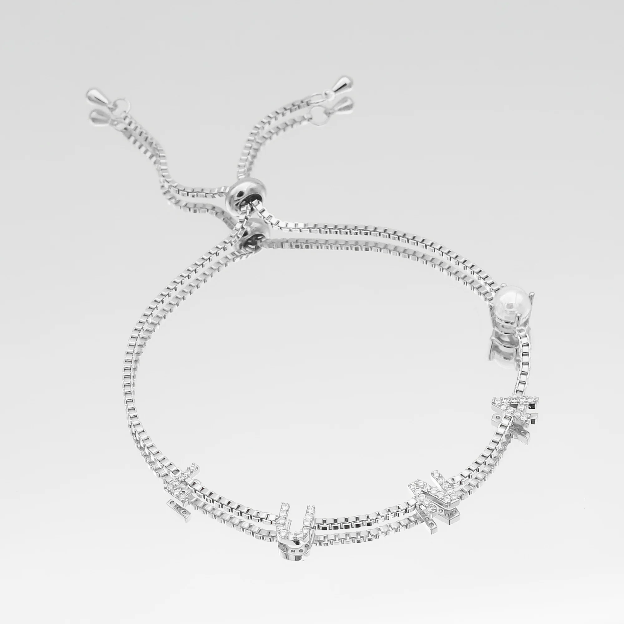 Pave Custom Name Bracelet - Image 9