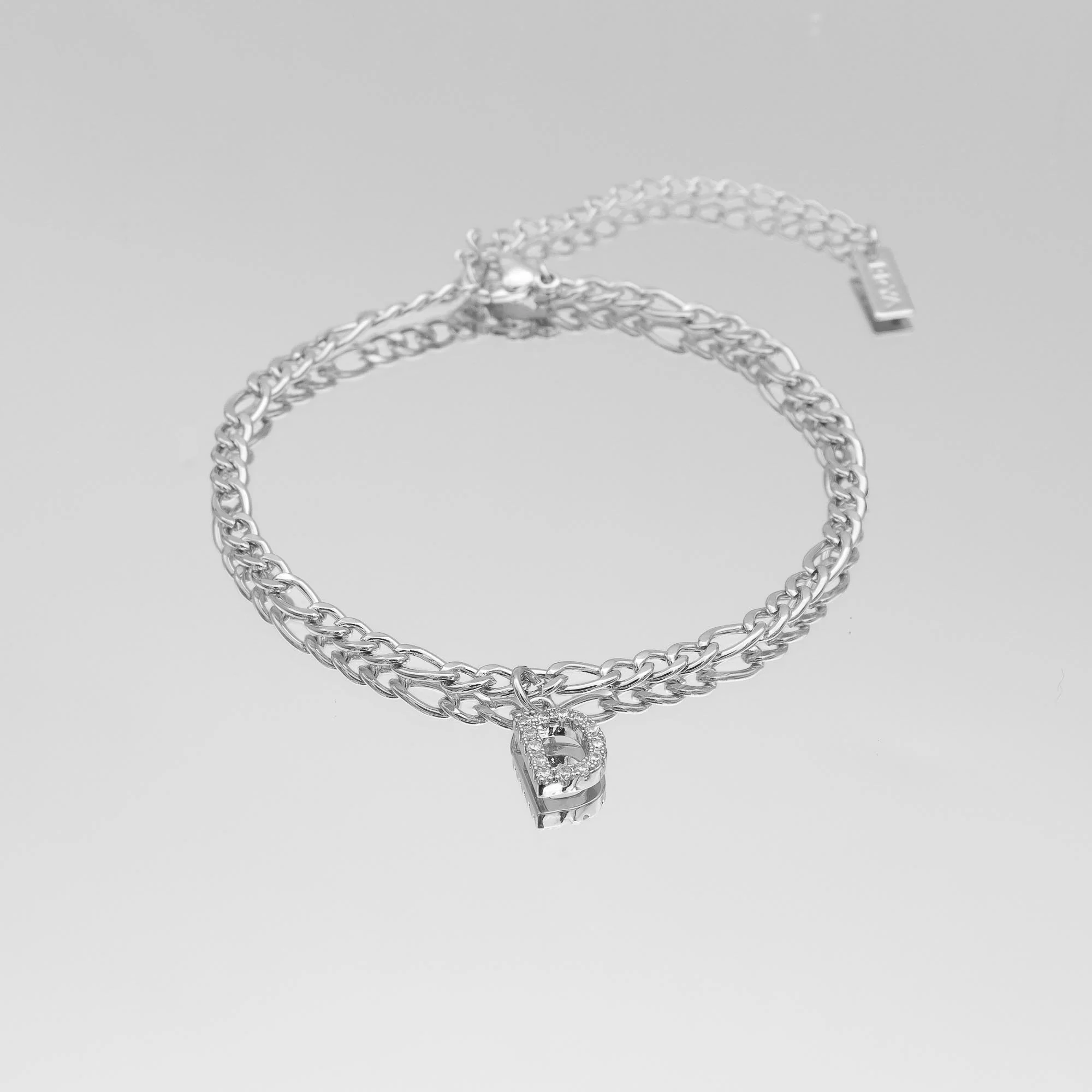 Pave Initial Anklet | Figaro - Image 30