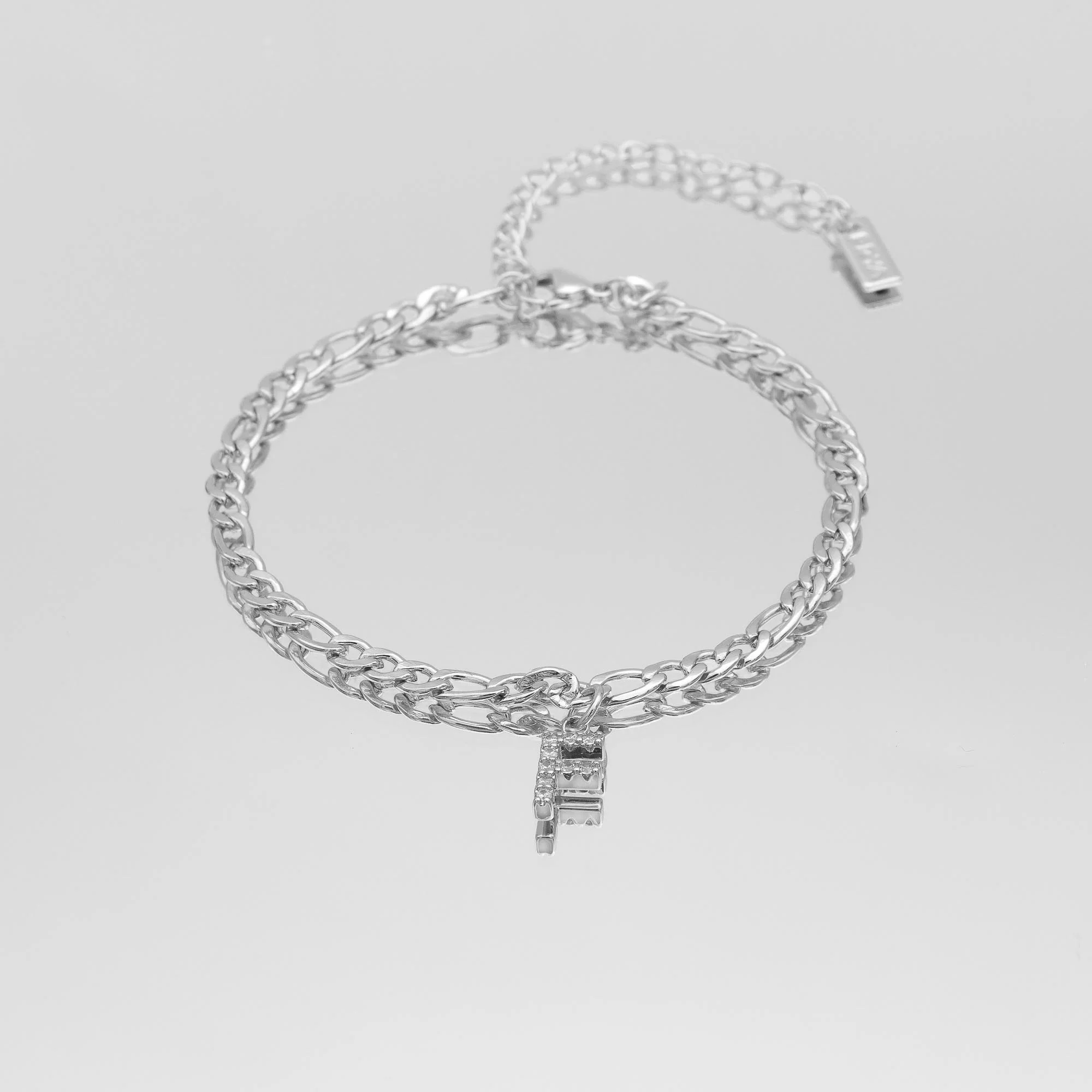 Pave Initial Anklet | Figaro - Image 32
