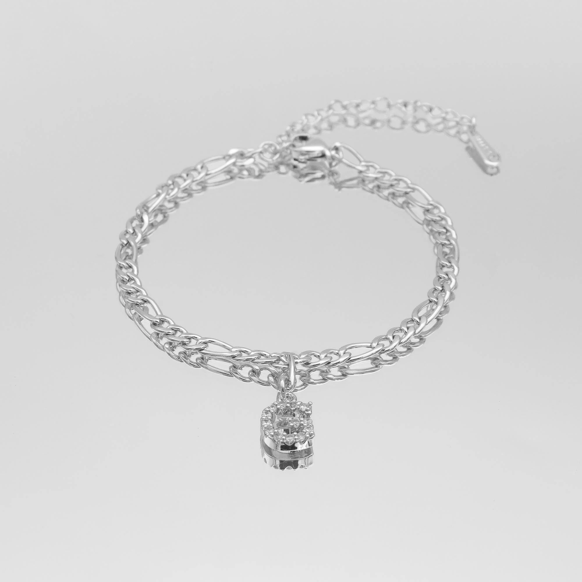 Pave Initial Anklet | Figaro - Image 33