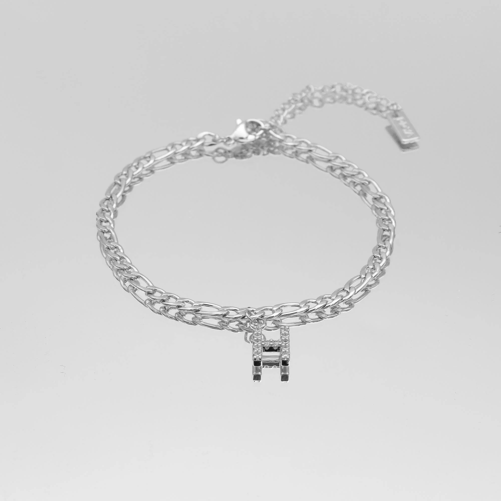 Pave Initial Anklet | Figaro - Image 34