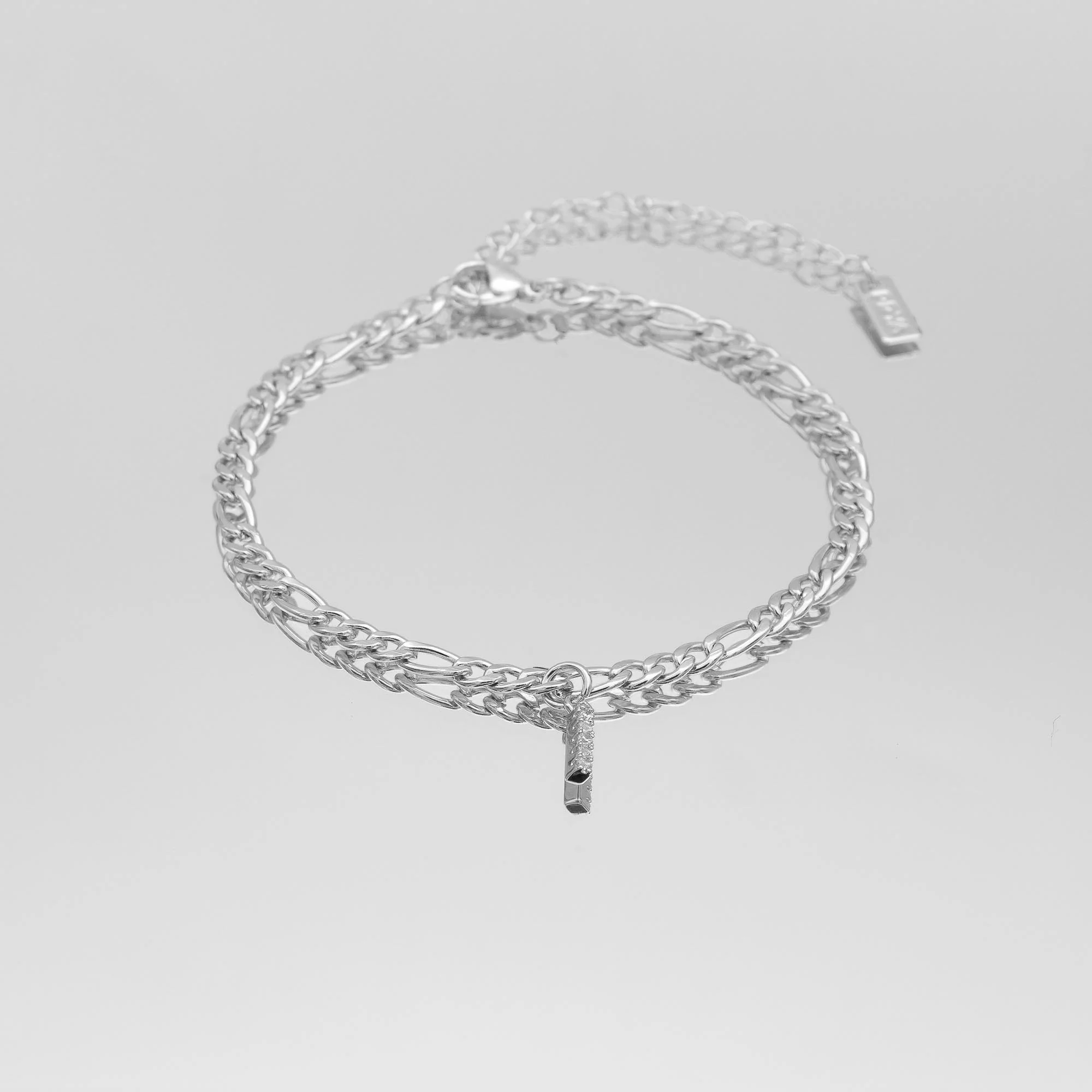 Pave Initial Anklet | Figaro - Image 35