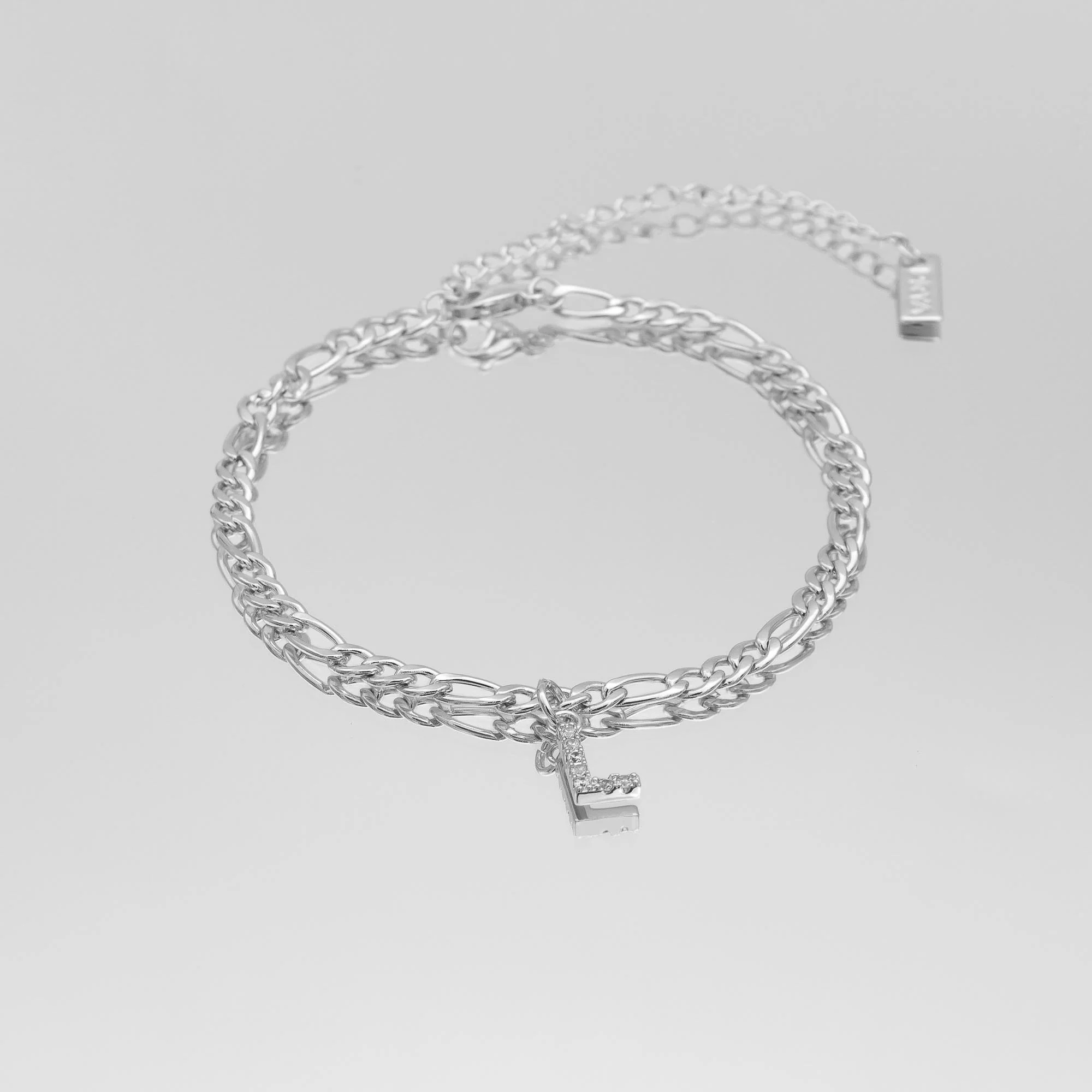 Pave Initial Anklet | Figaro - Image 37