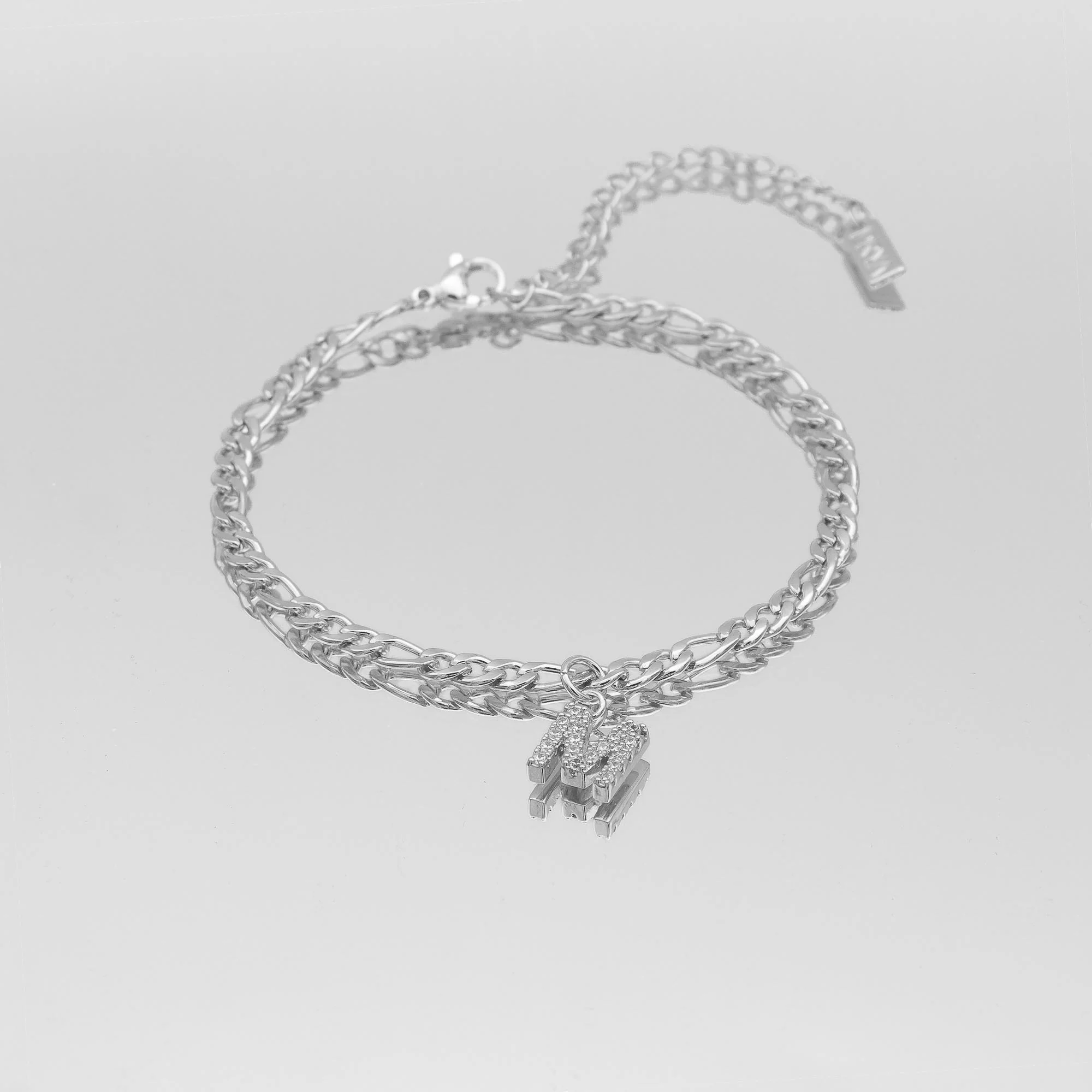 Pave Initial Anklet | Figaro - Image 39