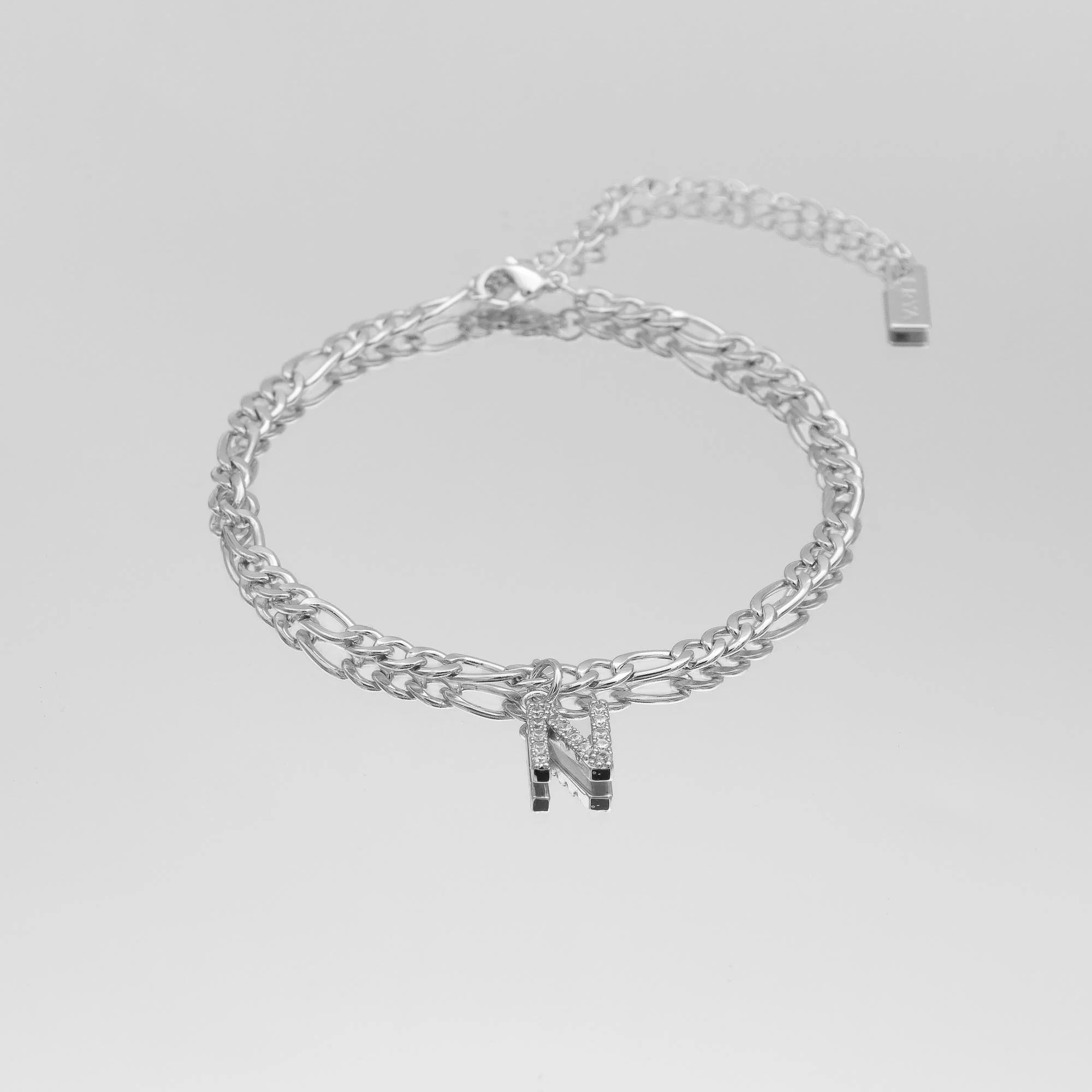 Pave Initial Anklet | Figaro - Image 40