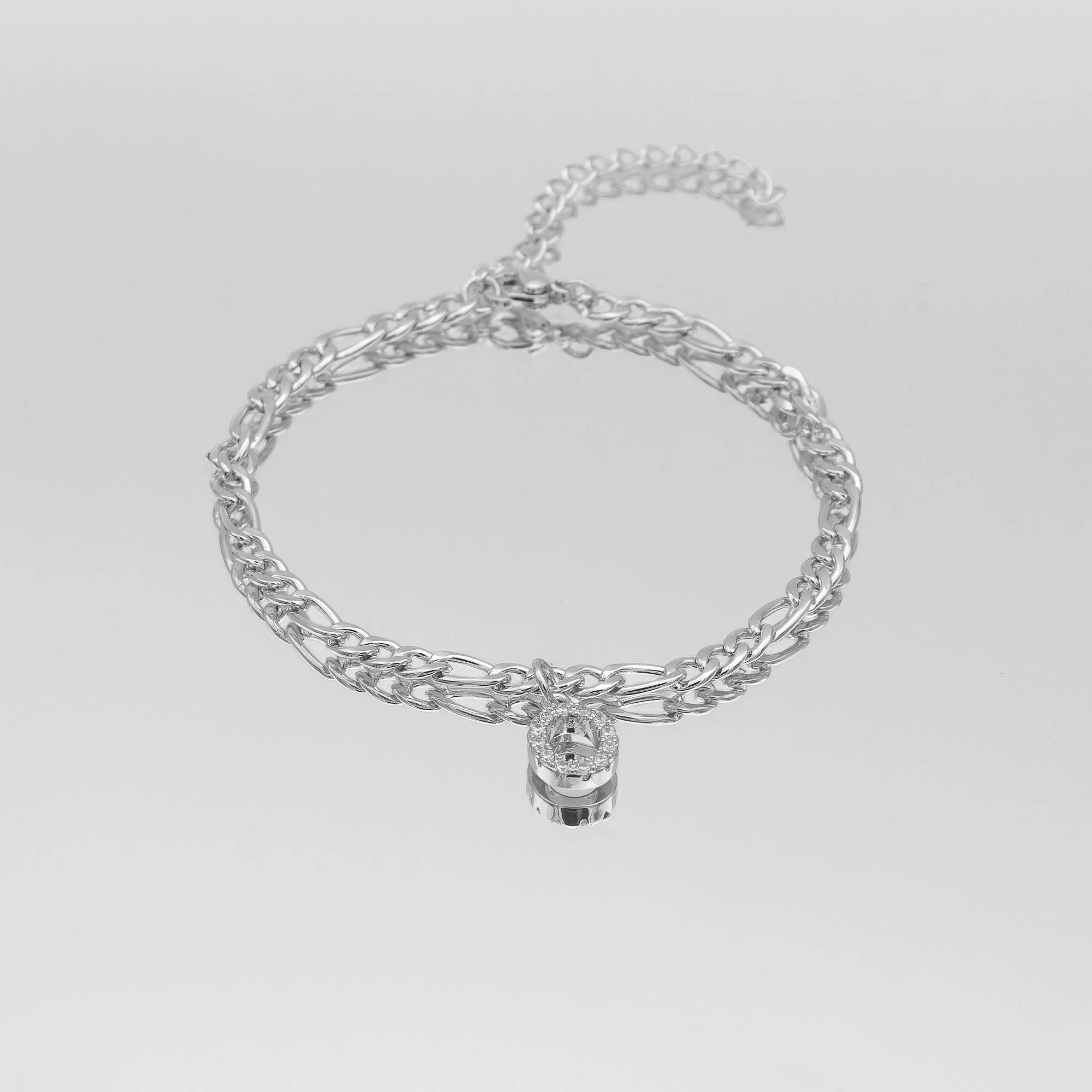 Pave Initial Anklet | Figaro - Image 41