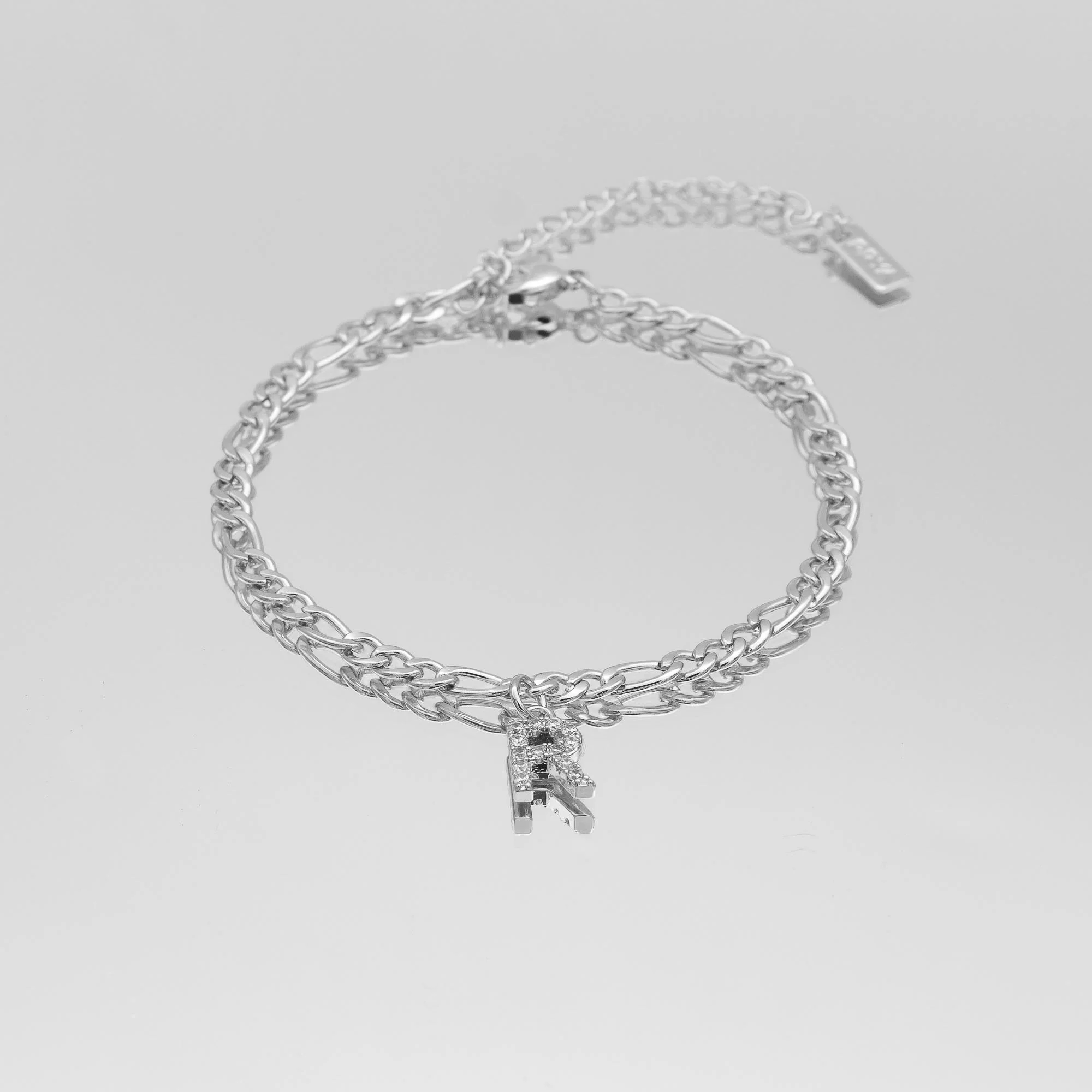 Pave Initial Anklet | Figaro - Image 44