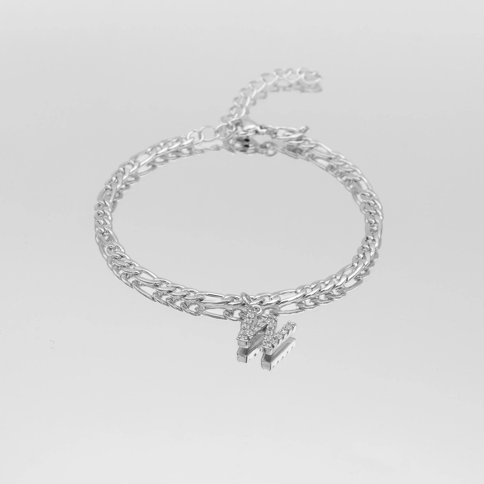Pave Initial Anklet | Figaro - Image 49