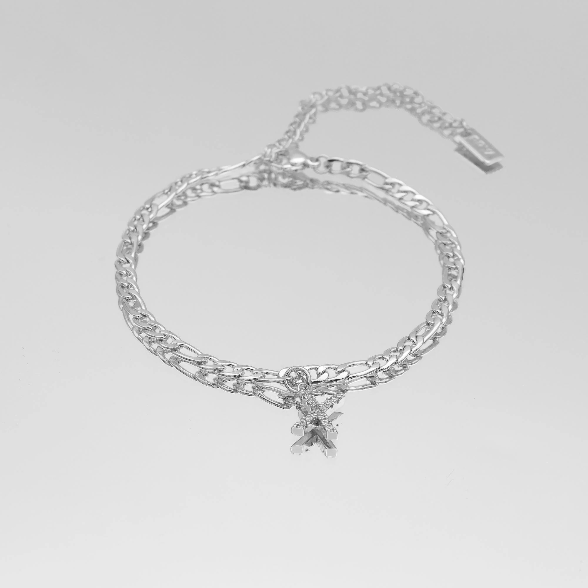 Pave Initial Anklet | Figaro - Image 50