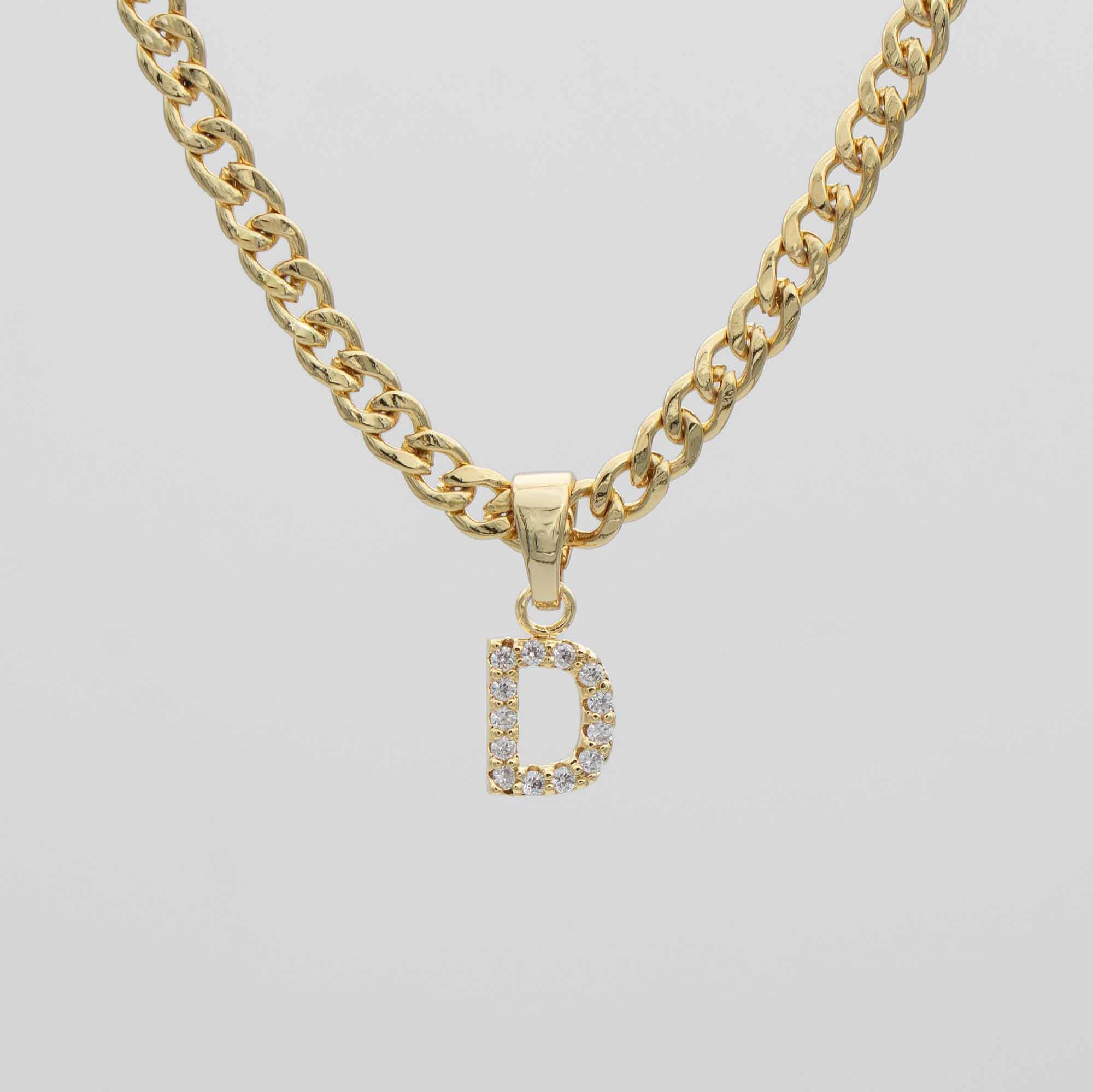 Pave Initial Necklace | Cuban - Image 10