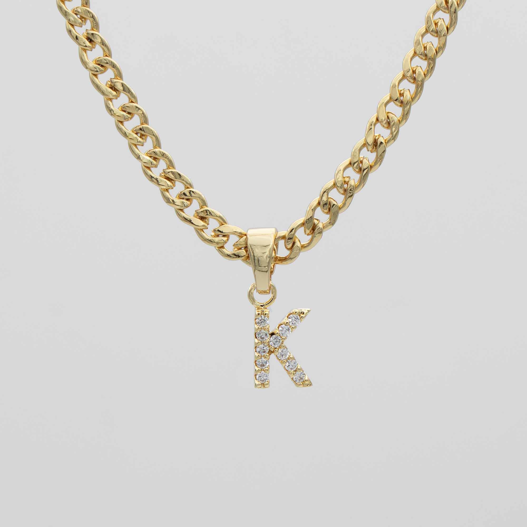 Pave Initial Necklace | Cuban - Image 15