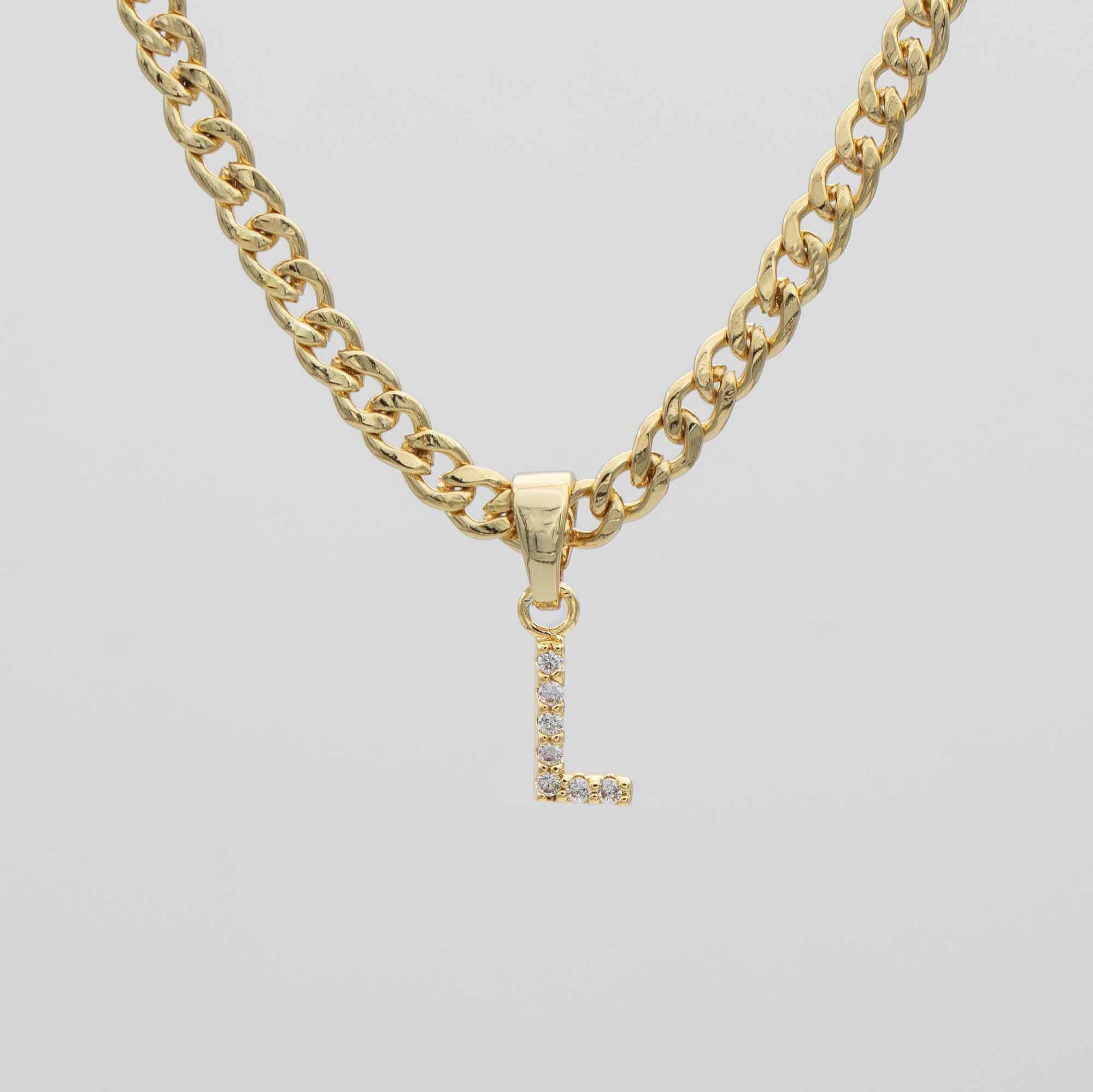 Pave Initial Necklace | Cuban - Image 16