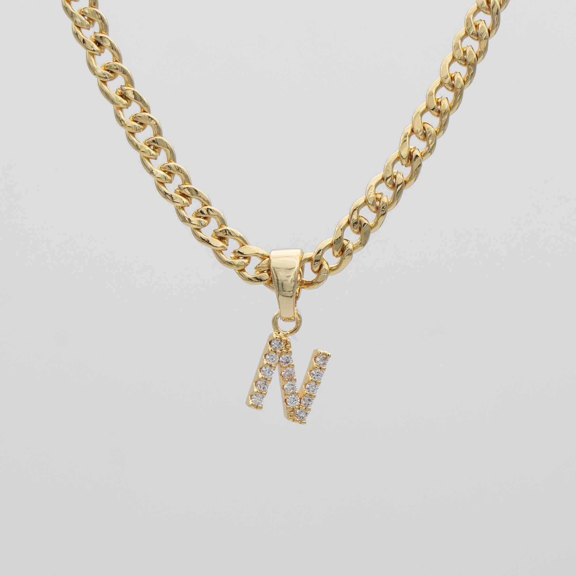 Pave Initial Necklace | Cuban - Image 17