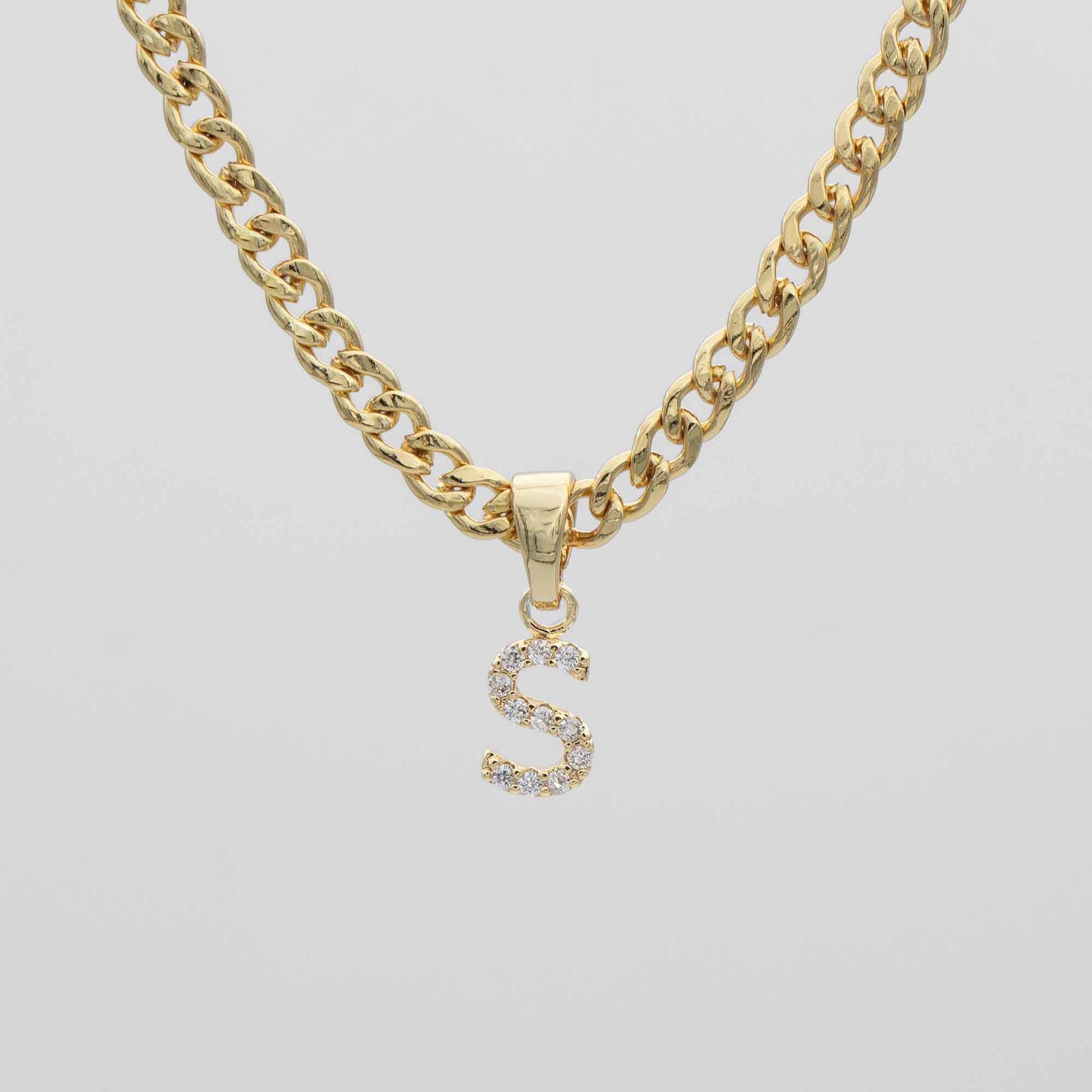 Pave Initial Necklace | Cuban - Image 22