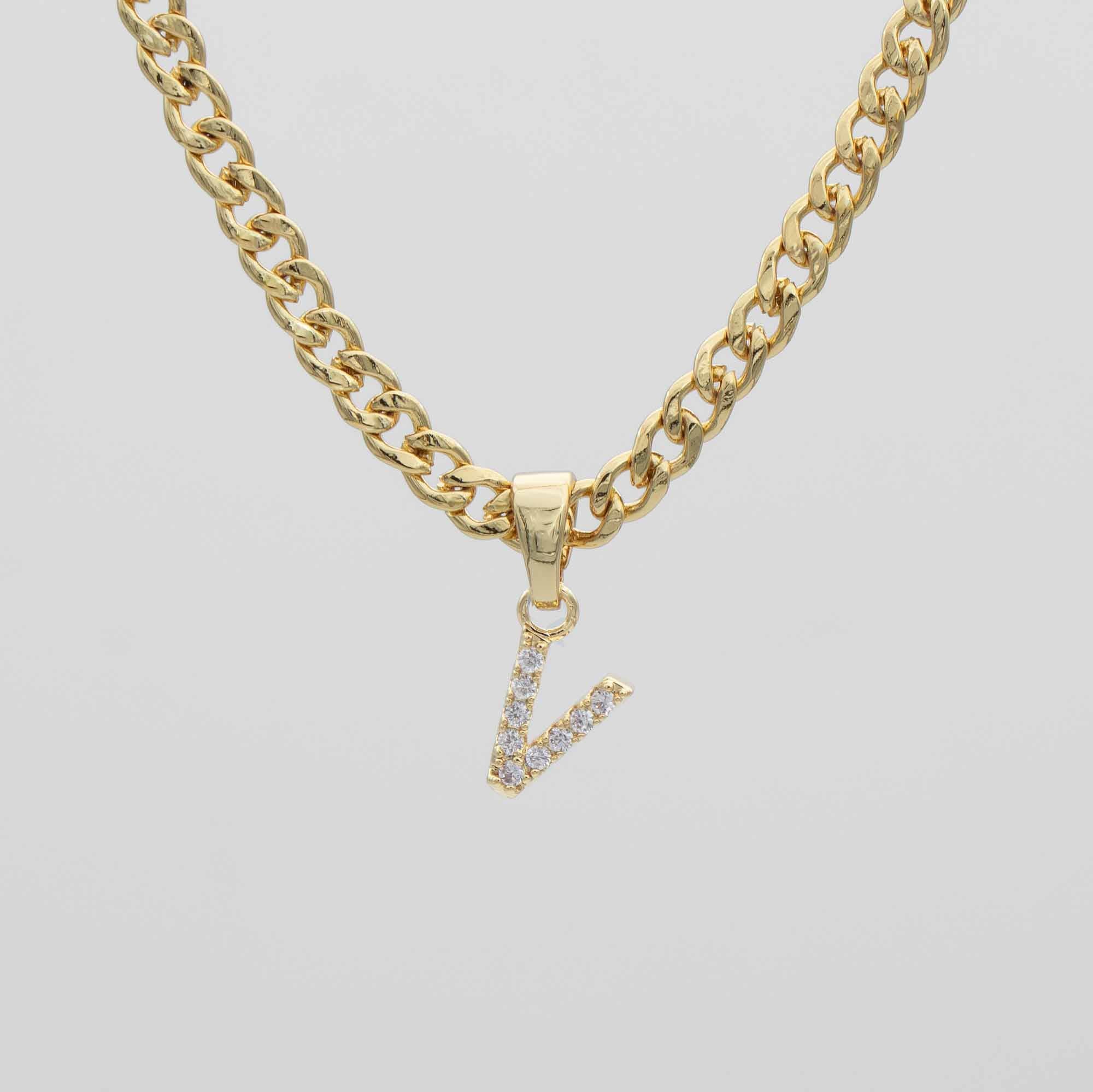 Pave Initial Necklace | Cuban - Image 24