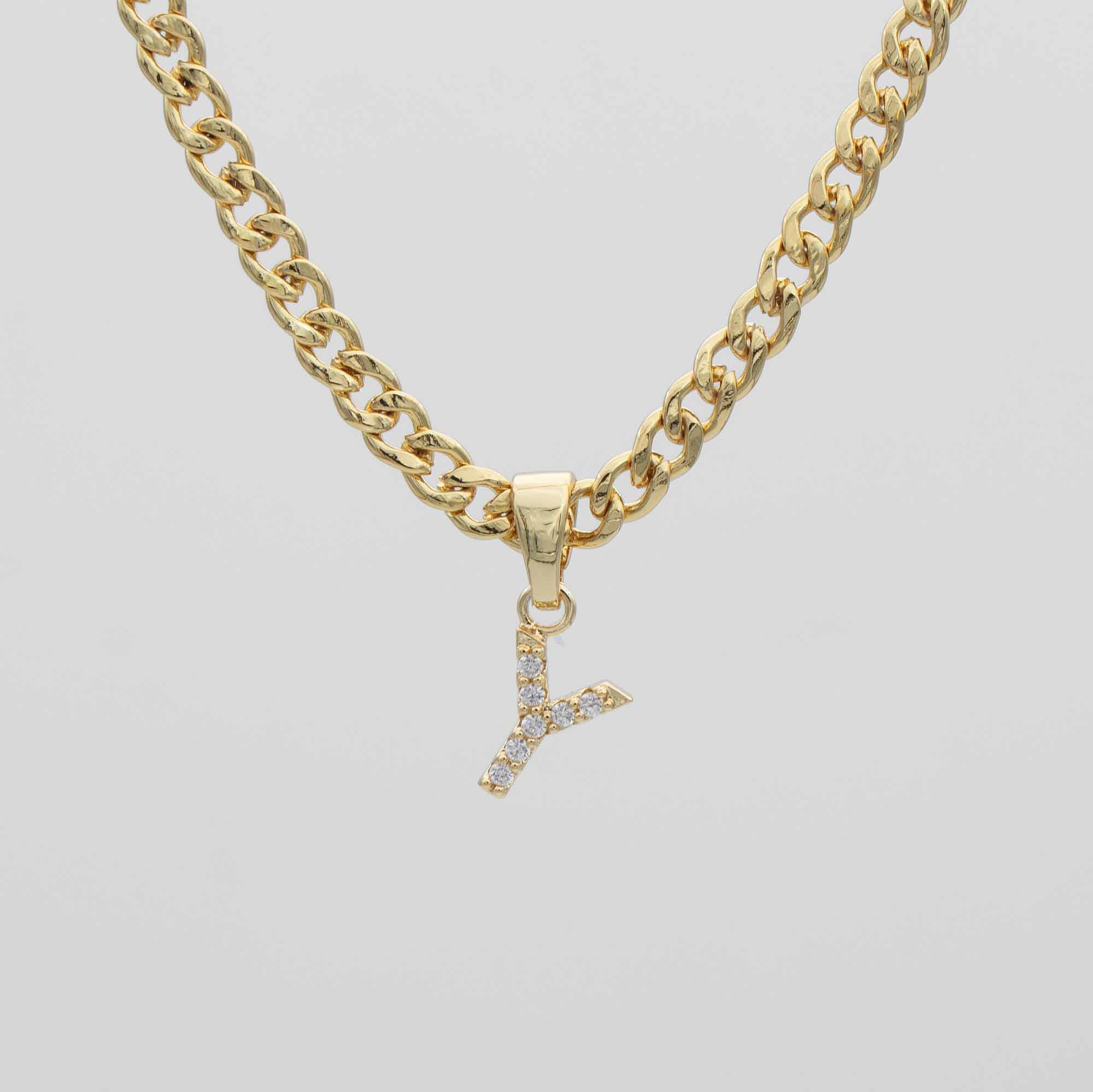 Pave Initial Necklace | Cuban - Image 27