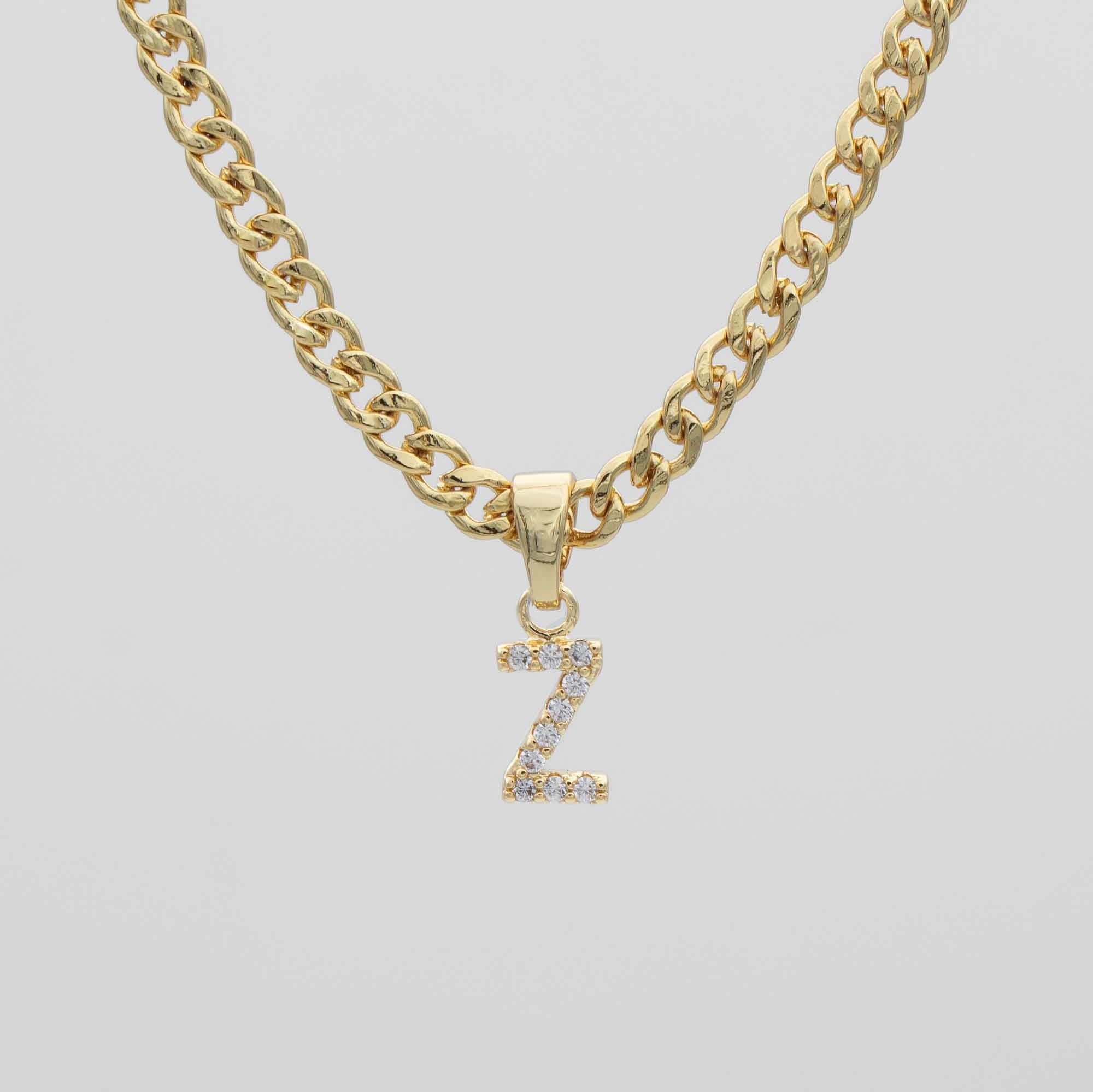 Pave Initial Necklace | Cuban - Image 28