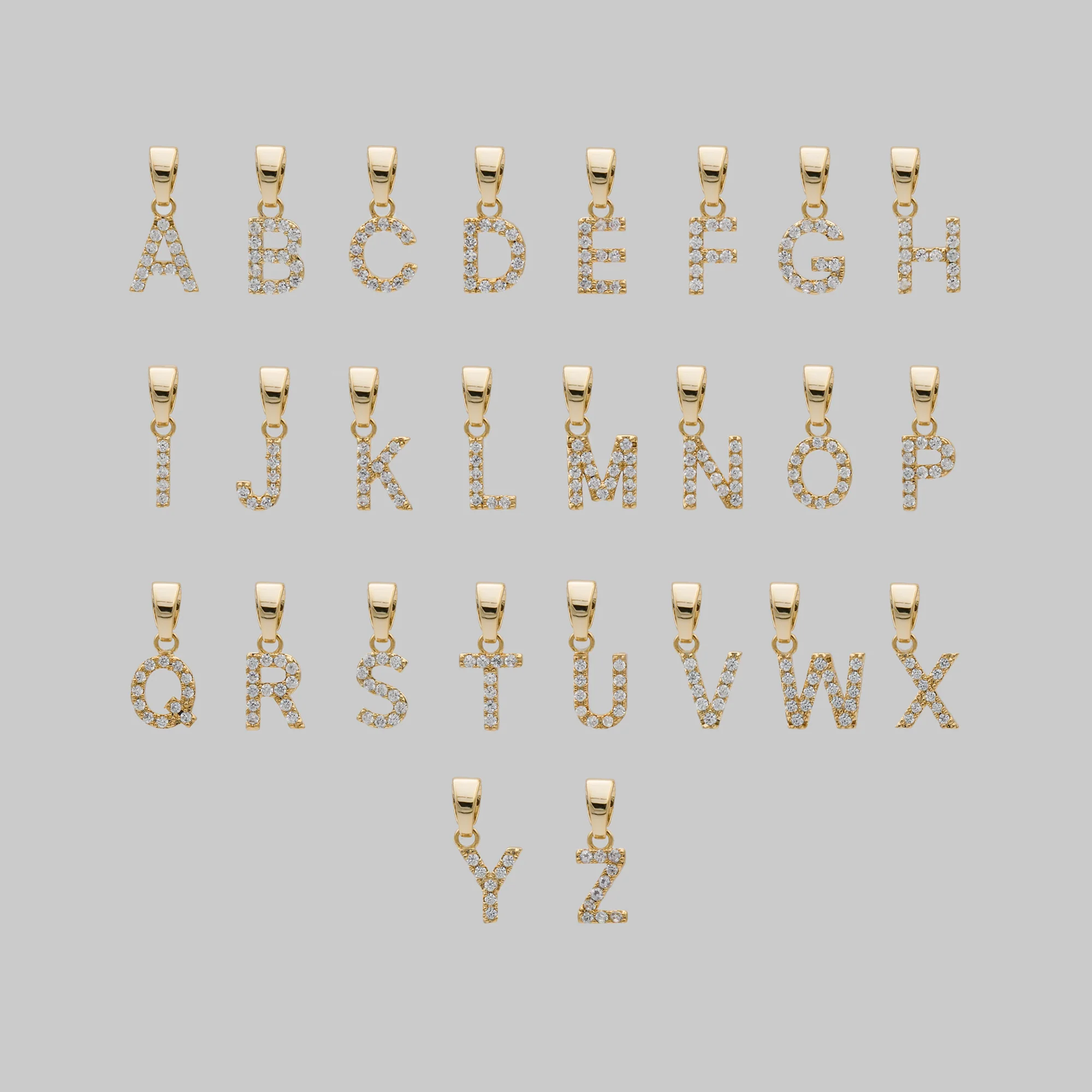 Pave Initial Necklace | Cuban - Image 3