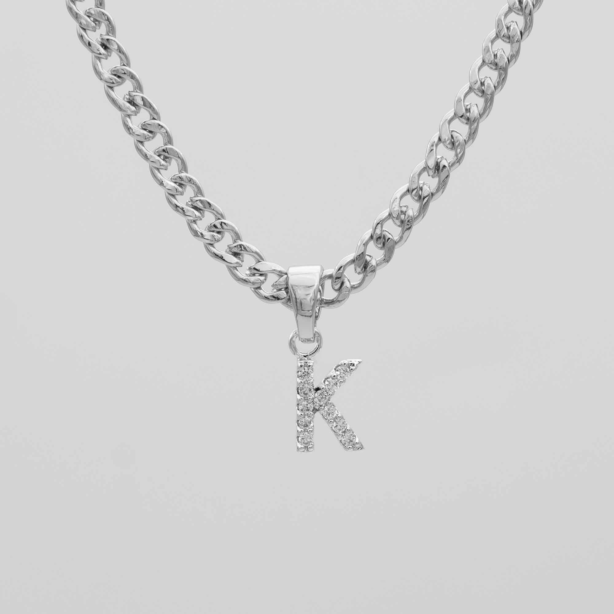 Pave Initial Necklace | Cuban - Image 35