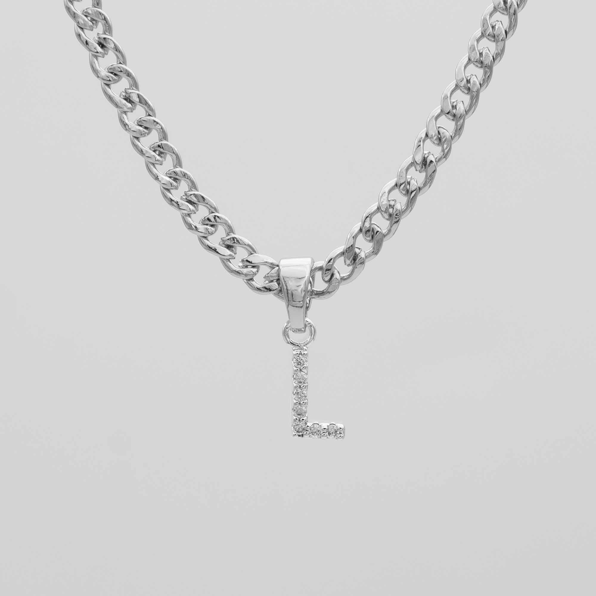 Pave Initial Necklace | Cuban - Image 36