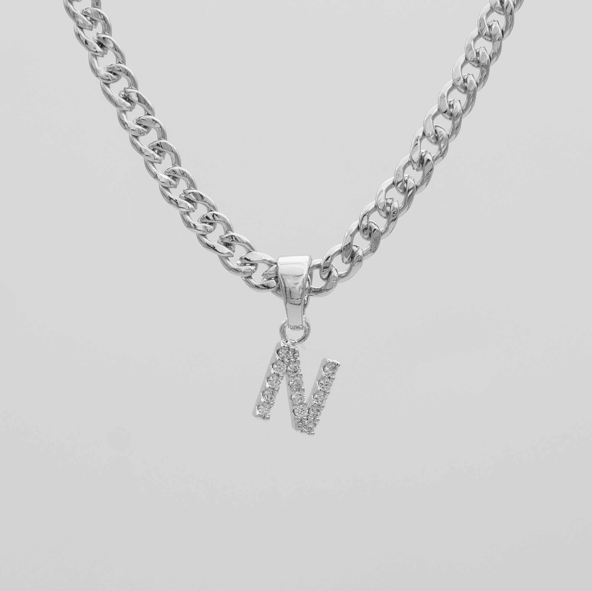 Pave Initial Necklace | Cuban - Image 37