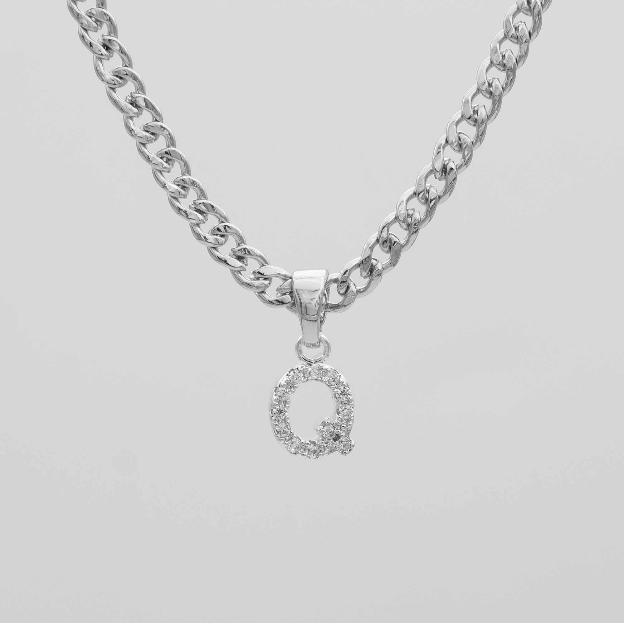 Pave Initial Necklace | Cuban - Image 40