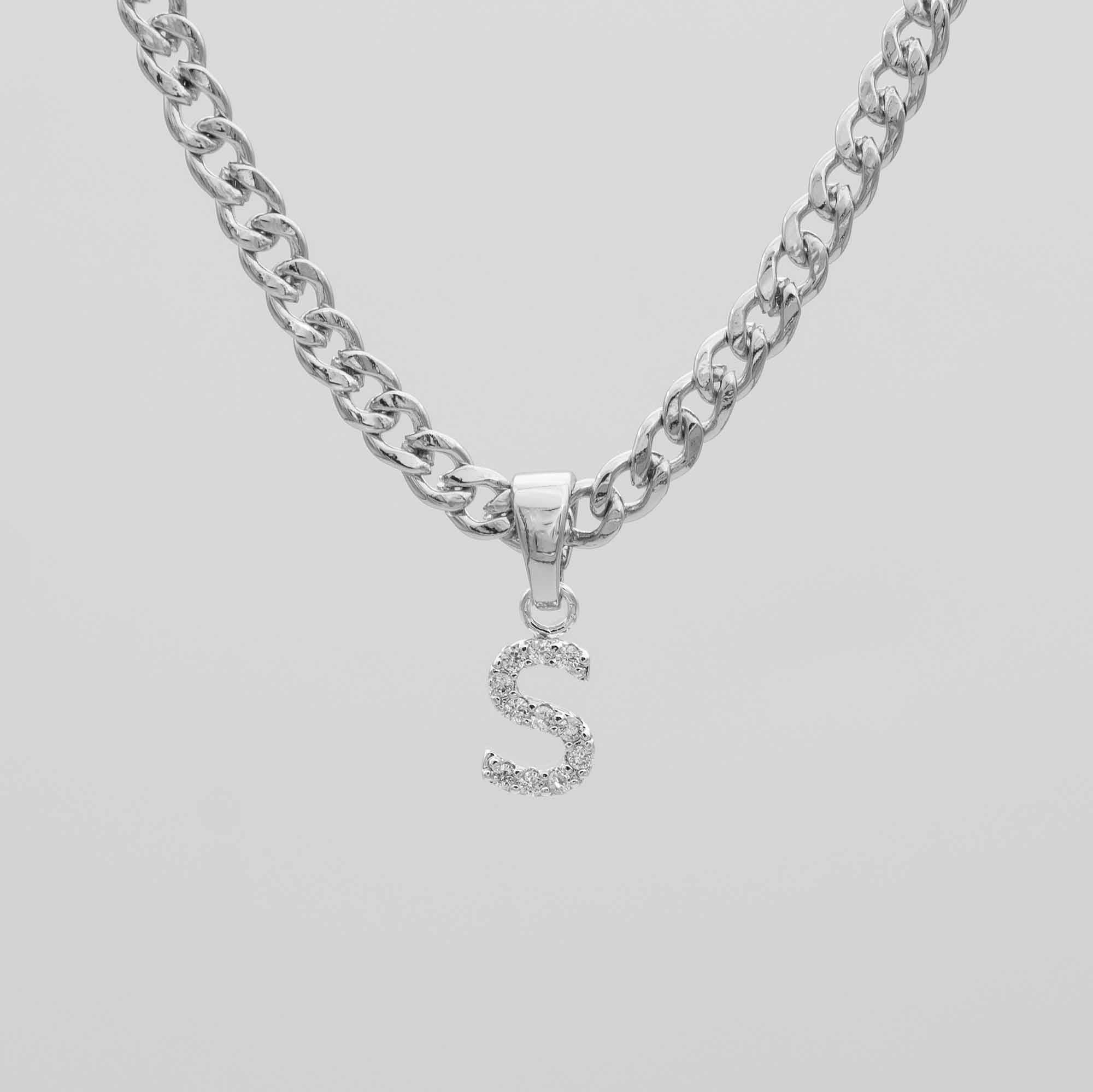 Pave Initial Necklace | Cuban - Image 42