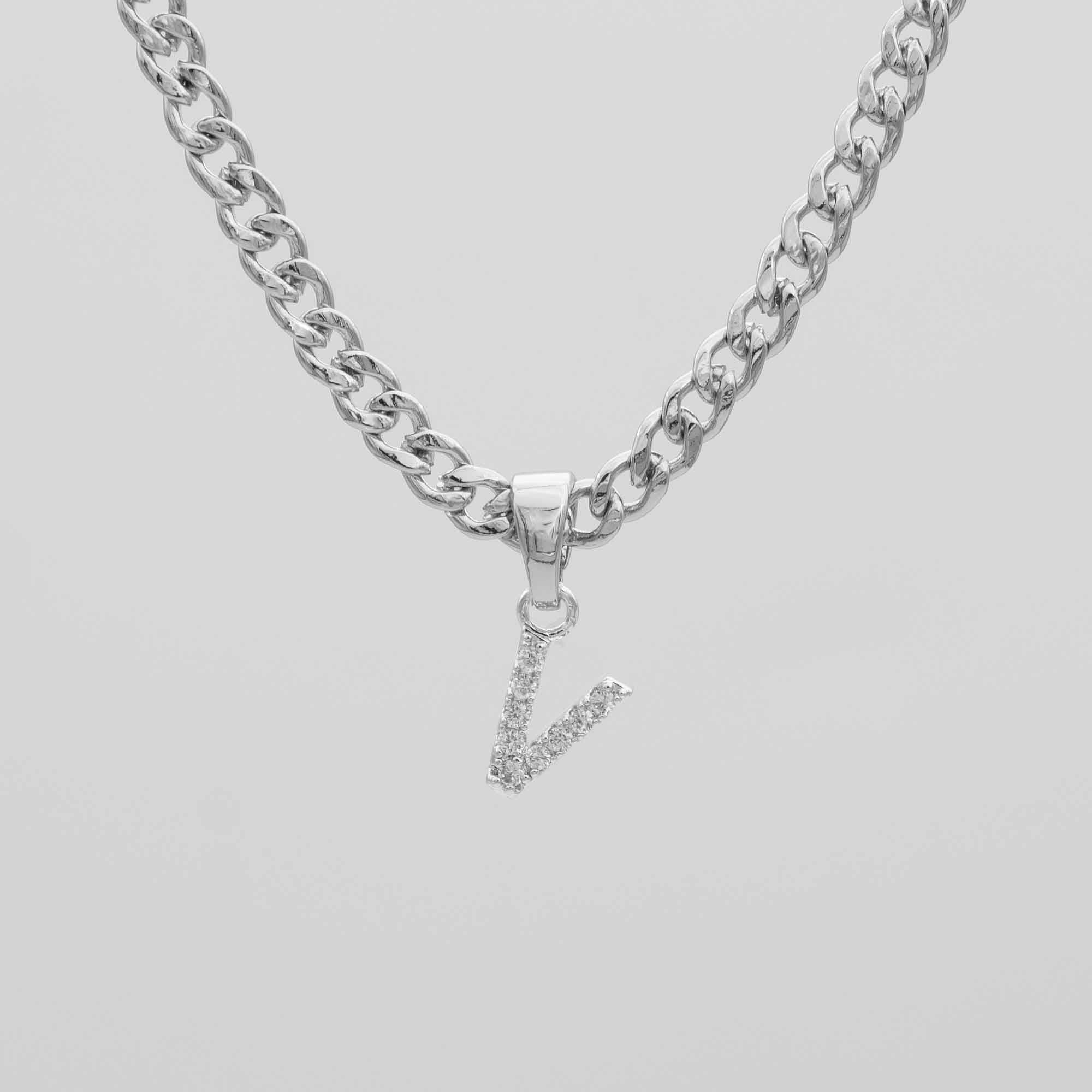Pave Initial Necklace | Cuban - Image 44